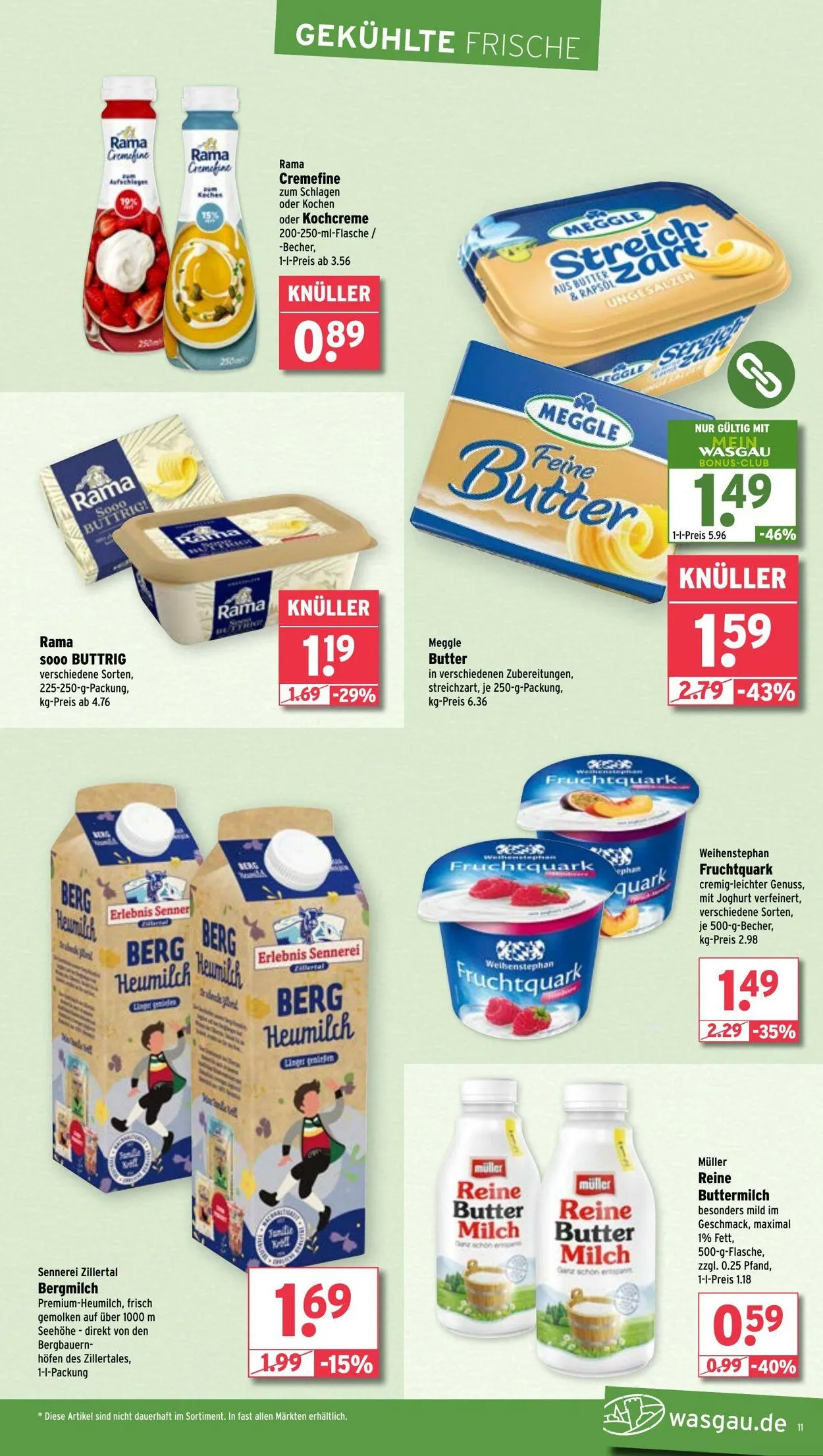 WASGAU Aktueller Prospekt von 10. August bis 24. August 2025 - Prospekt seite 11