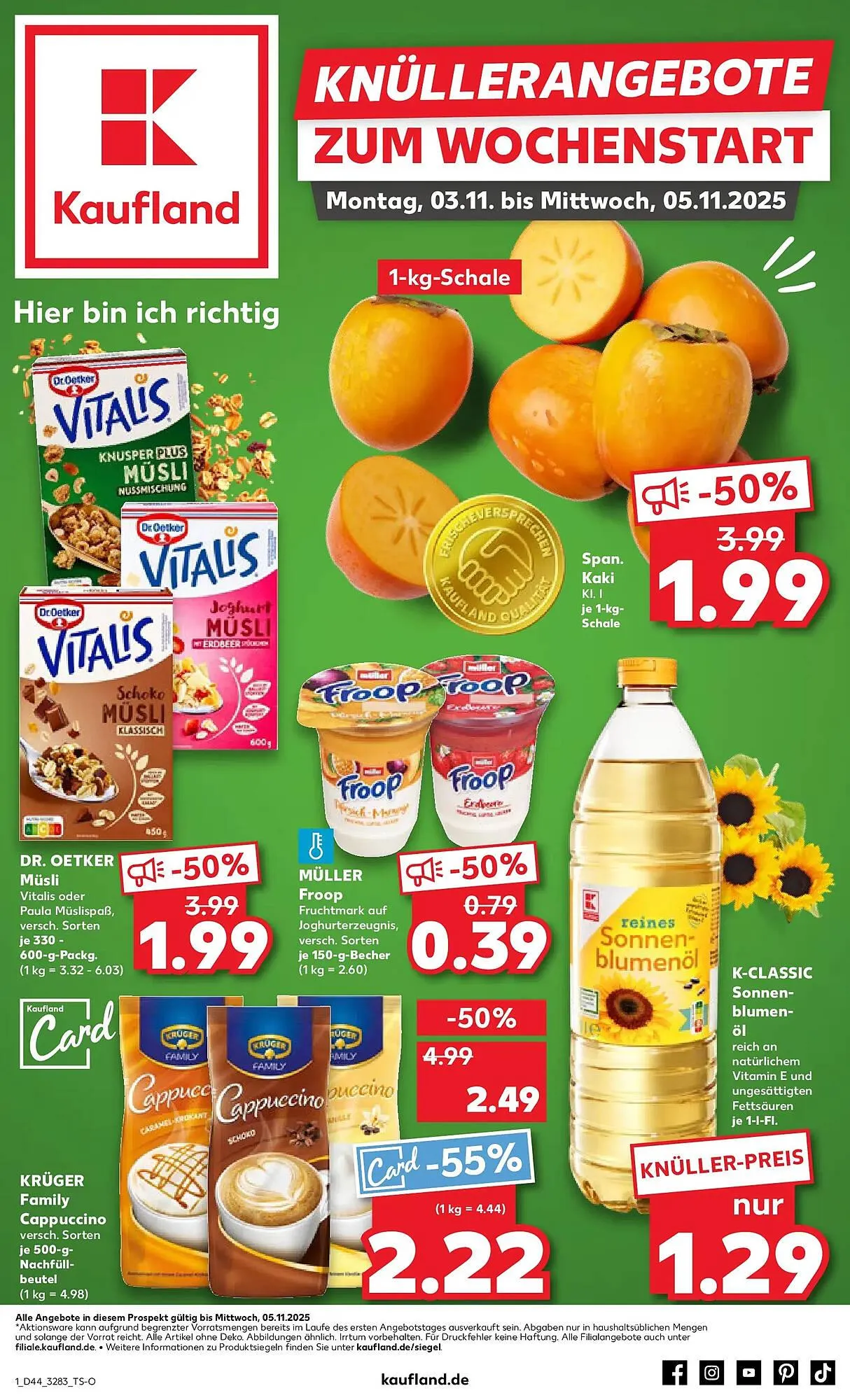 Kaufland Prospekt von 2. November bis 5. November 2025 - Prospekt seite 1