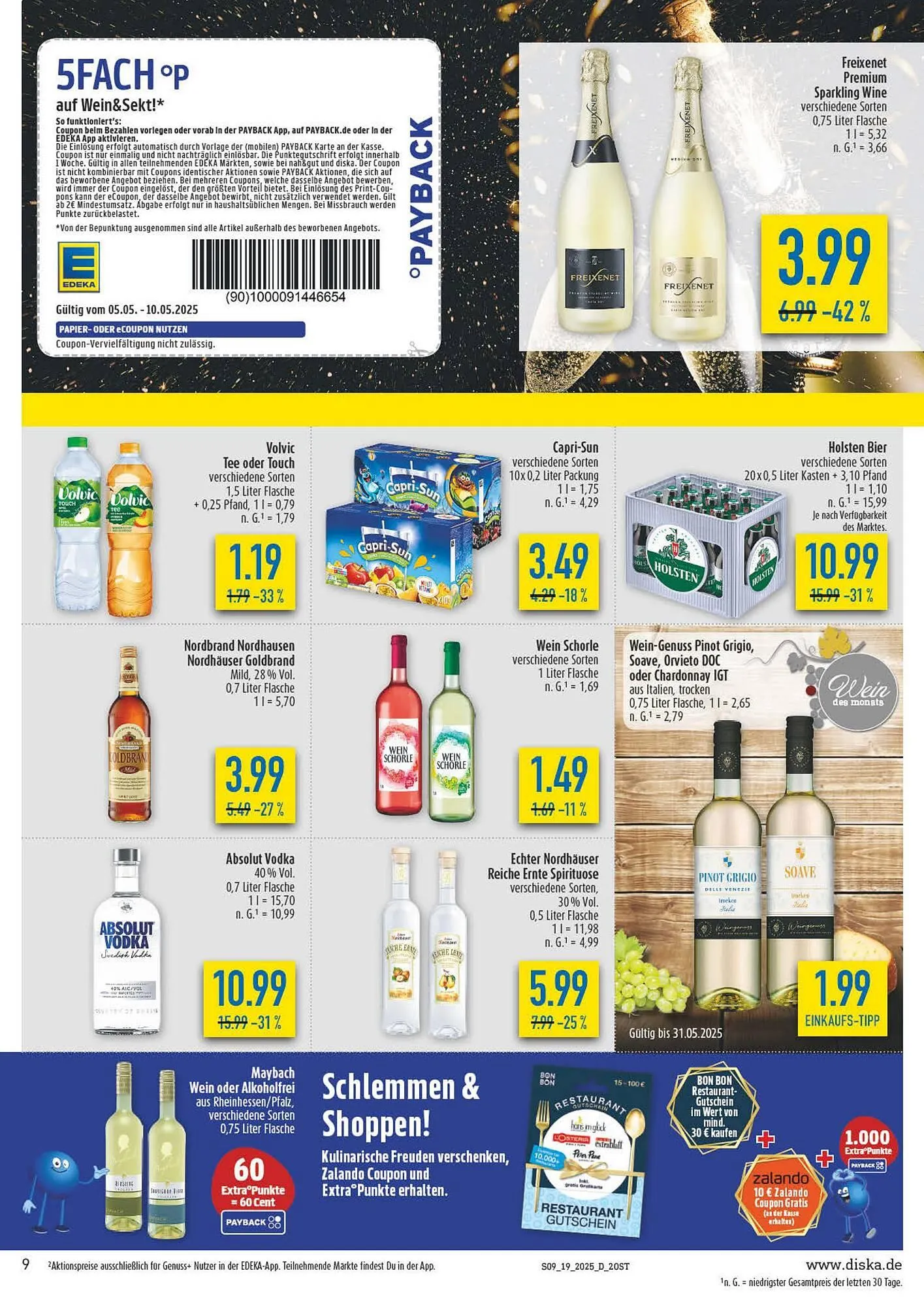diska Prospekt von 5. Mai bis 10. Mai 2025 - Prospekt seite 9