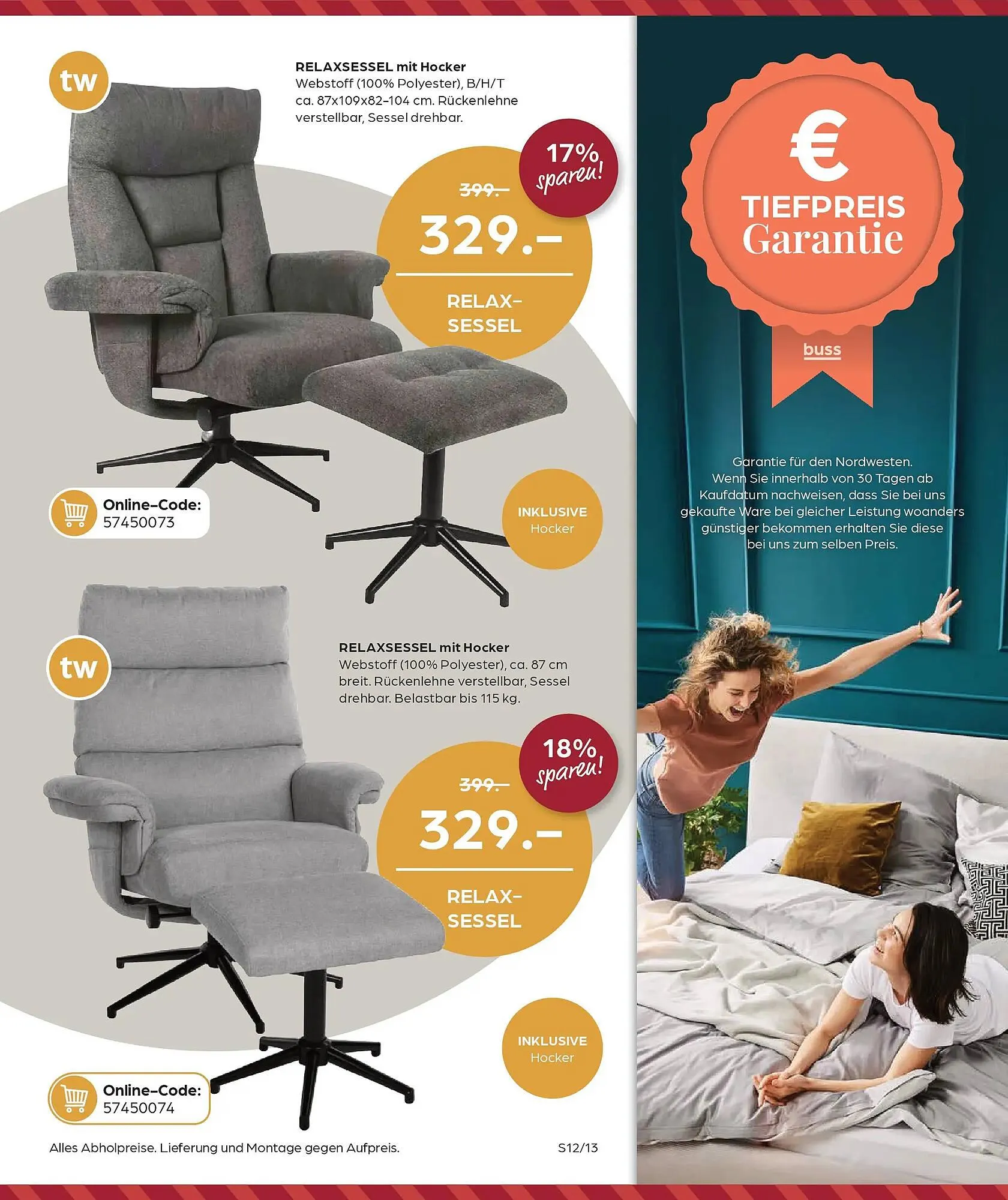 Möbel Buss Prospekt von 16. Januar bis 29. Januar 2026 - Prospekt seite 13