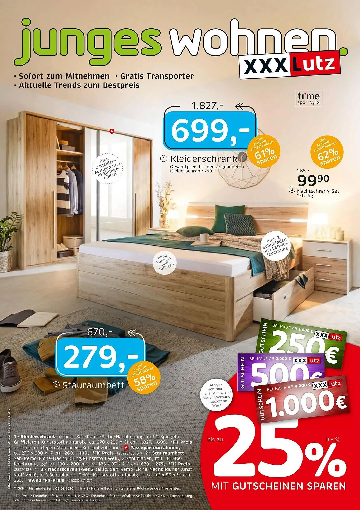 XXXLutz Prospekt von 23. Februar bis 8. März 2026 - Prospekt seite 1