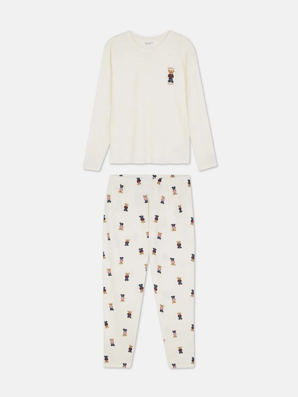 Langer Jersey-Schlafanzug