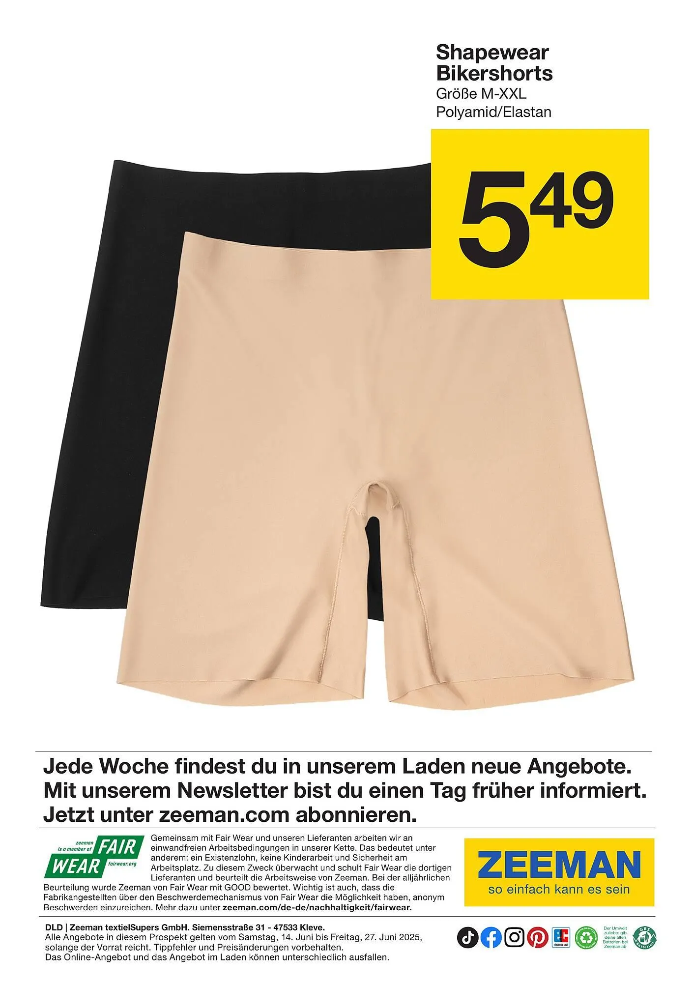 Zeeman Prospekt von 14. Juni bis 20. Juni 2025 - Prospekt seite 32