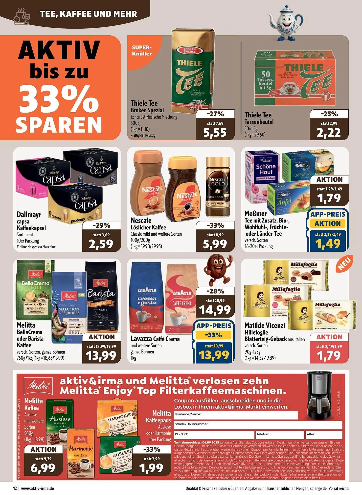 Aktiv Irma Prospekt von 1. September bis 6. September 2025 - Prospekt seite 12