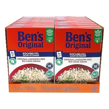 Ben's Original Langkornreis 750 g, 14er Pack