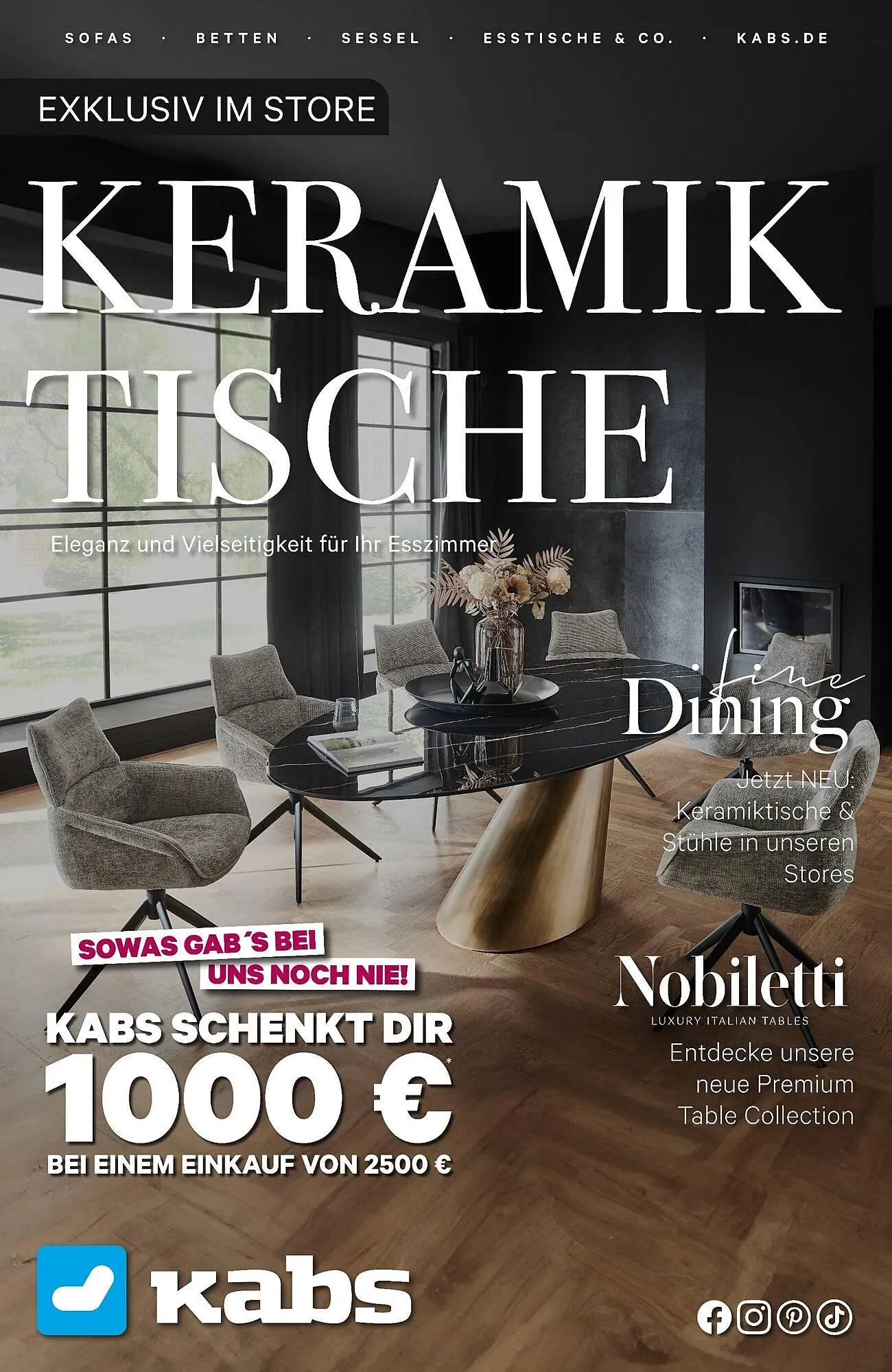 Kabs Polsterwelt Prospekt von 27. Juni bis 24. Juli 2025 - Prospekt seite 1