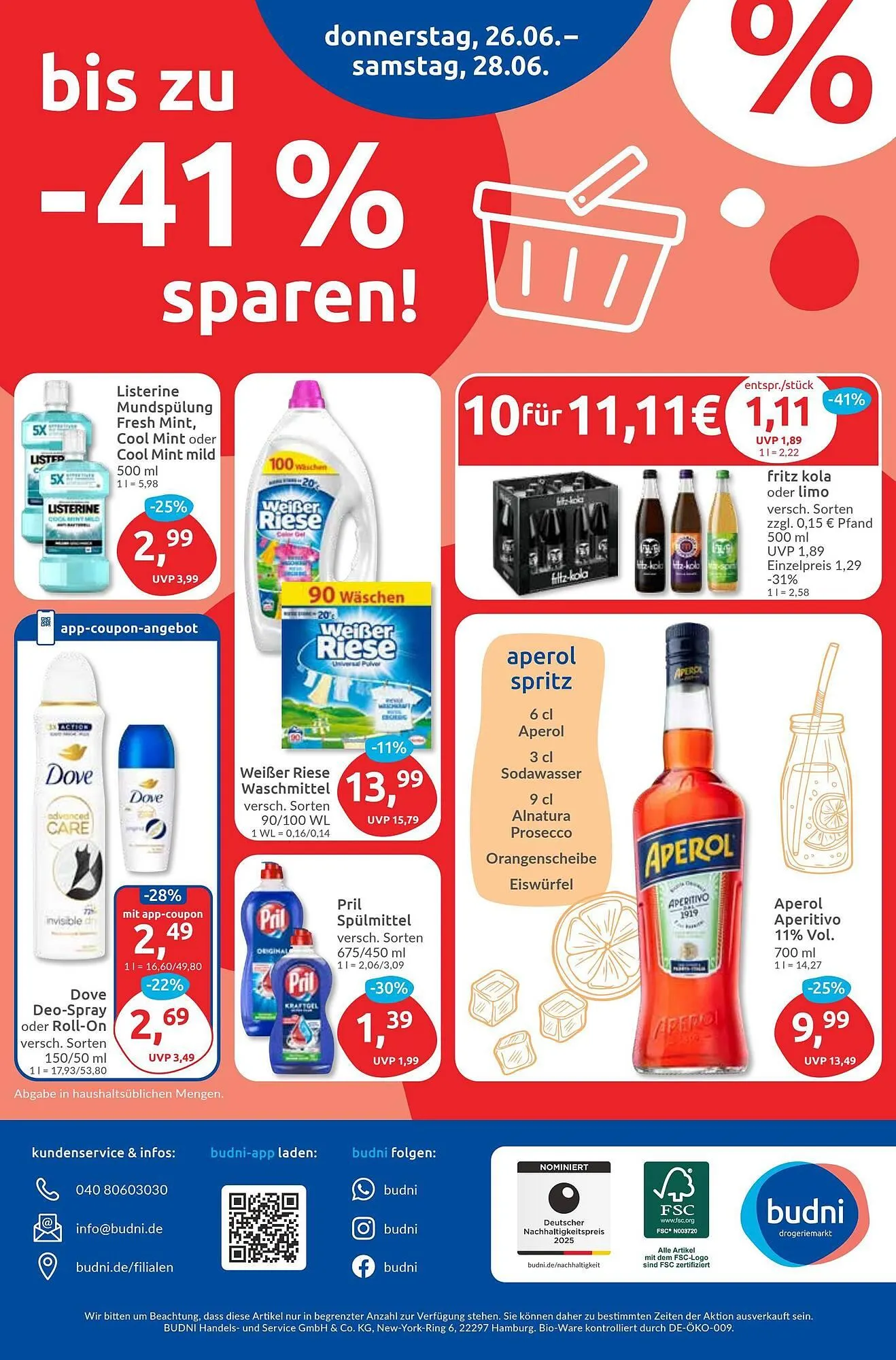 Budni Prospekt von 23. Juni bis 28. Juni 2025 - Prospekt seite 8