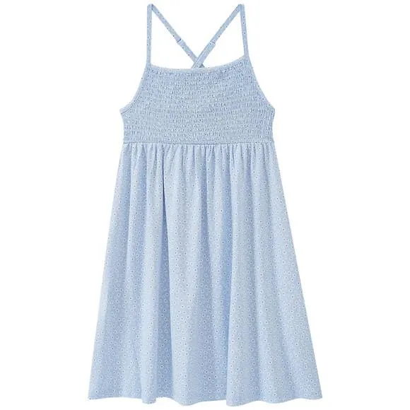 Mädchen Kleid mit Blümchen-Allover