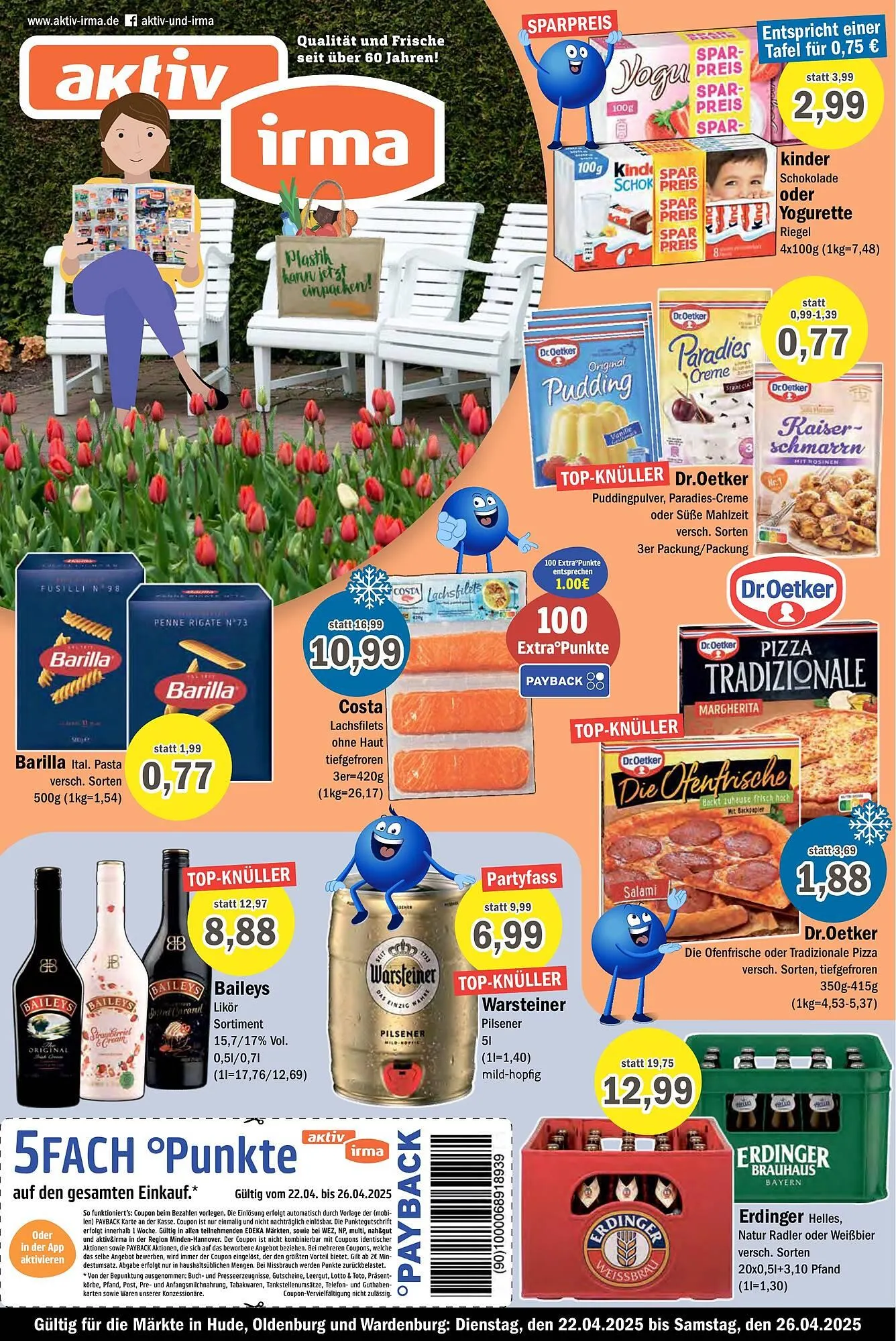Aktiv Irma Prospekt von 21. April bis 26. April 2025 - Prospekt seite 1