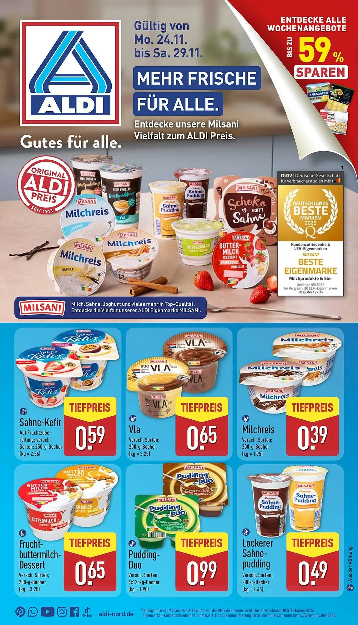 Aldi Nord Prospekt von 24. November bis 29. November 2025 - Prospekt seite 1