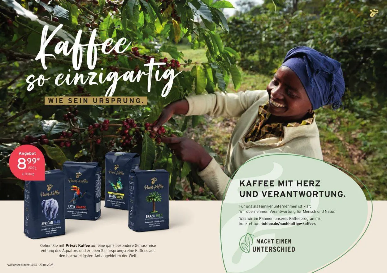 Tchibo Aktueller Prospekt von 8. April bis 22. April 2025 - Prospekt seite 14