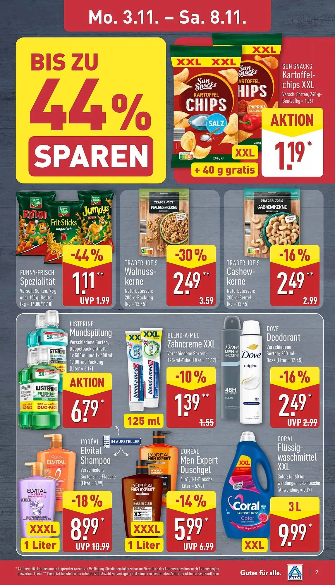 Aldi Nord Prospekt von 3. November bis 8. November 2025 - Prospekt seite 9
