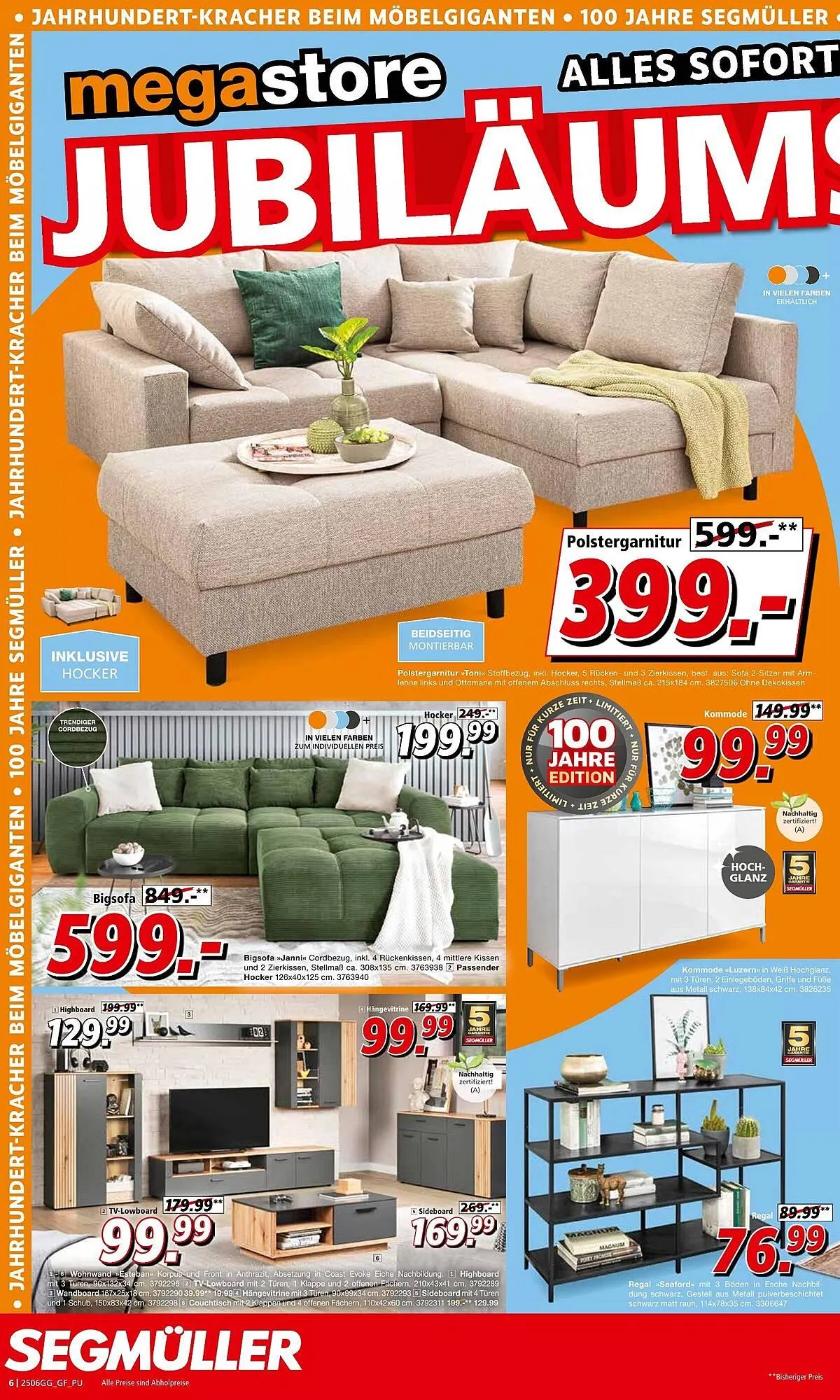 Segmüller Prospekt von 21. Juni bis 5. Juli 2025 - Prospekt seite 6