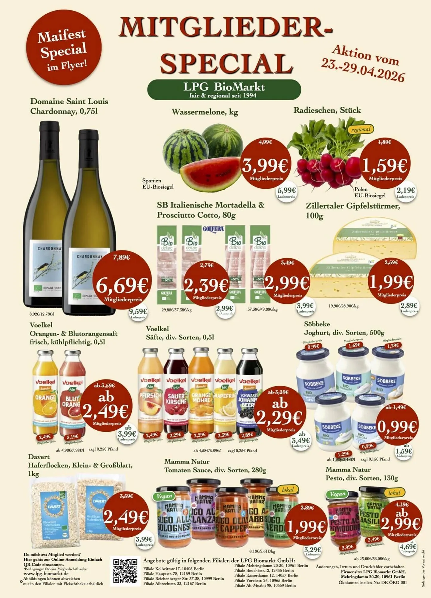 LPG Biomarkt Prospekt von 23. April bis 29. April 2026 - Prospekt seite 1