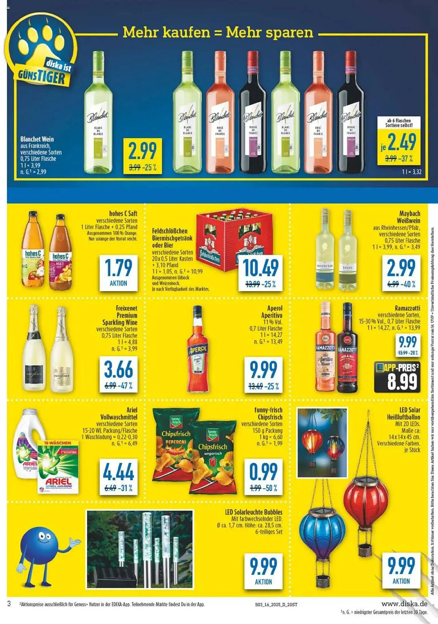 diska Prospekt von 14. April bis 19. April 2025 - Prospekt seite 3