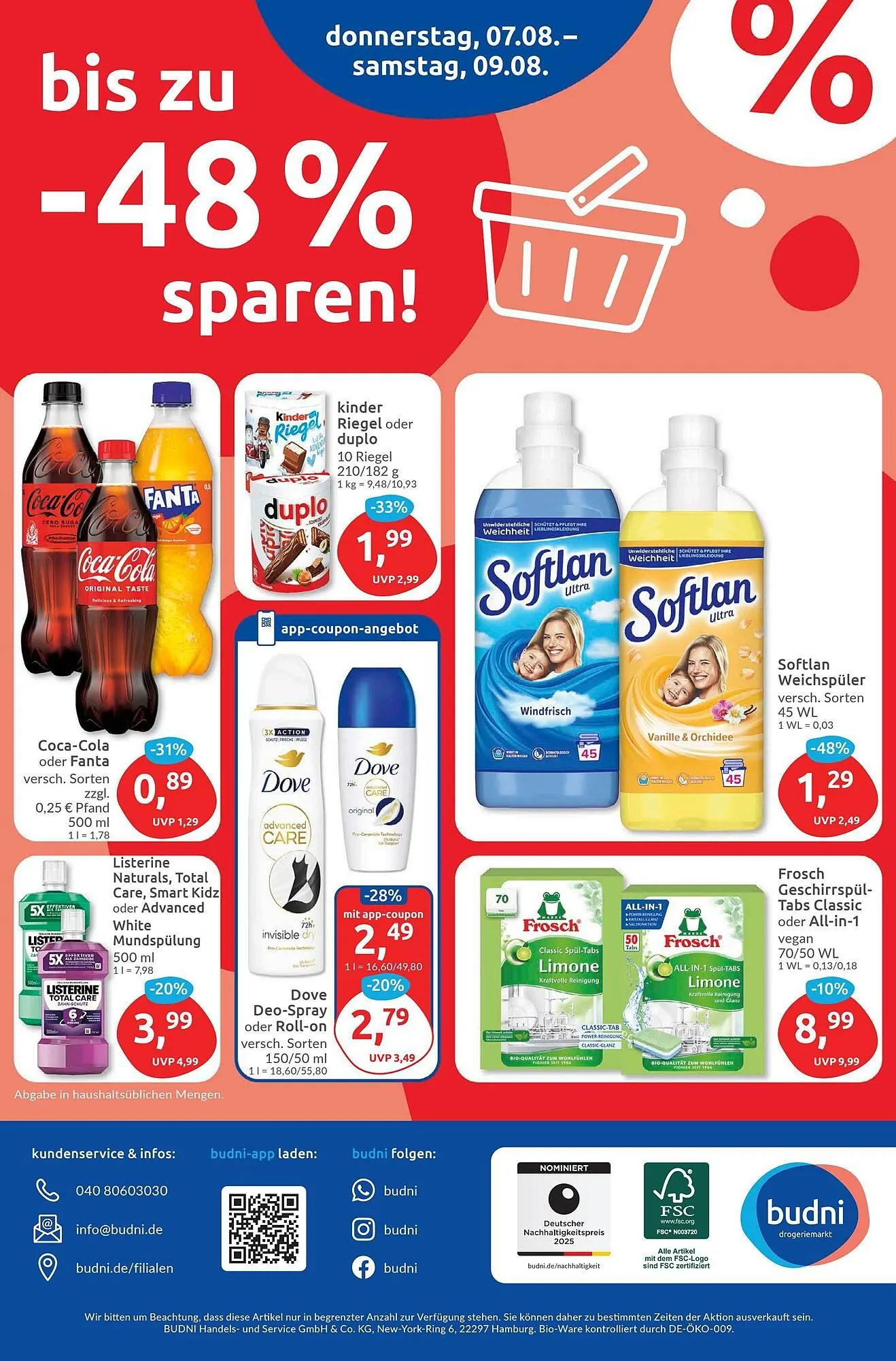 Budni Prospekt von 4. August bis 9. August 2025 - Prospekt seite 8