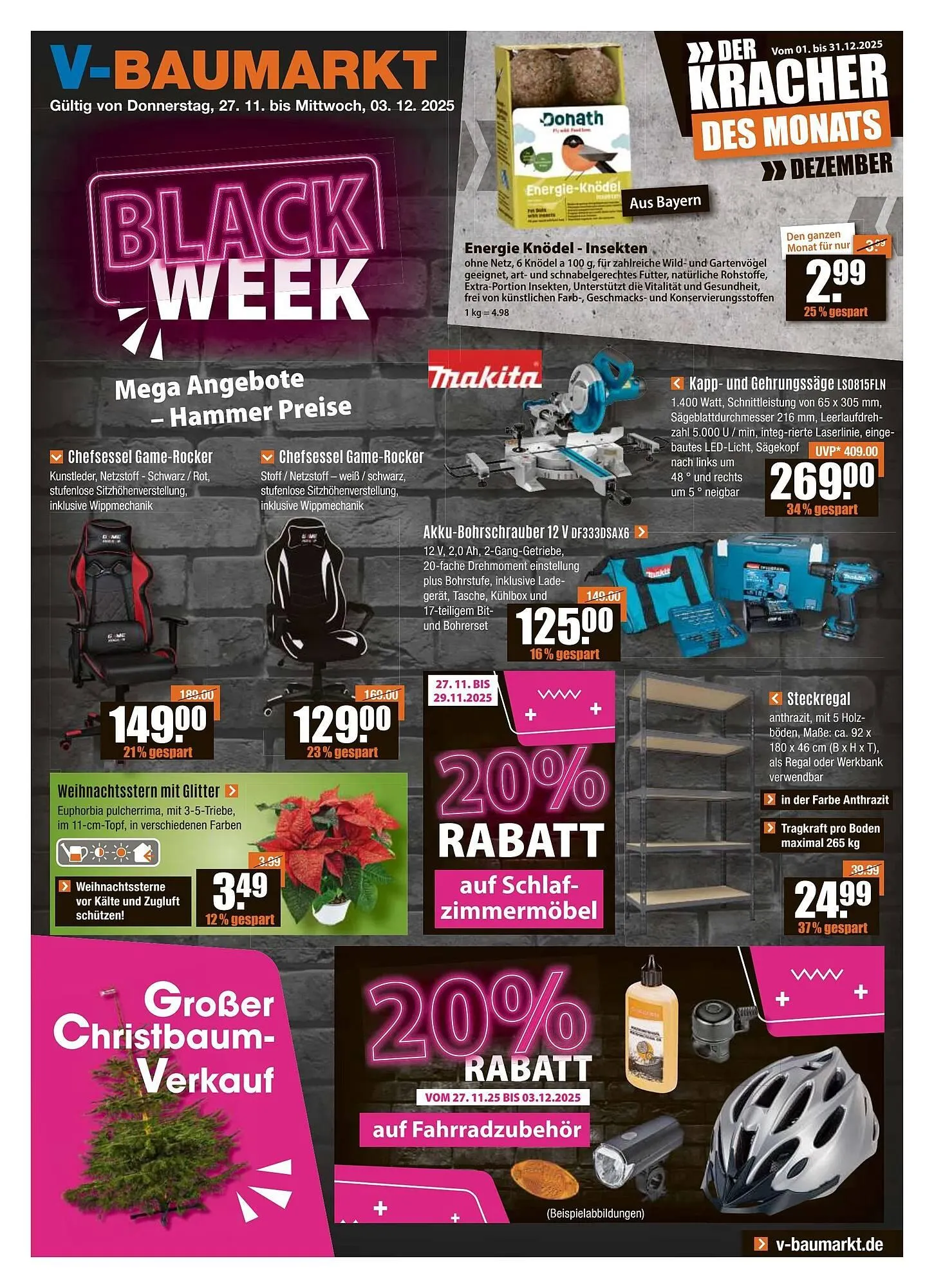 V Baumarkt Prospekt von 27. November bis 4. Dezember 2025 - Prospekt seite 1