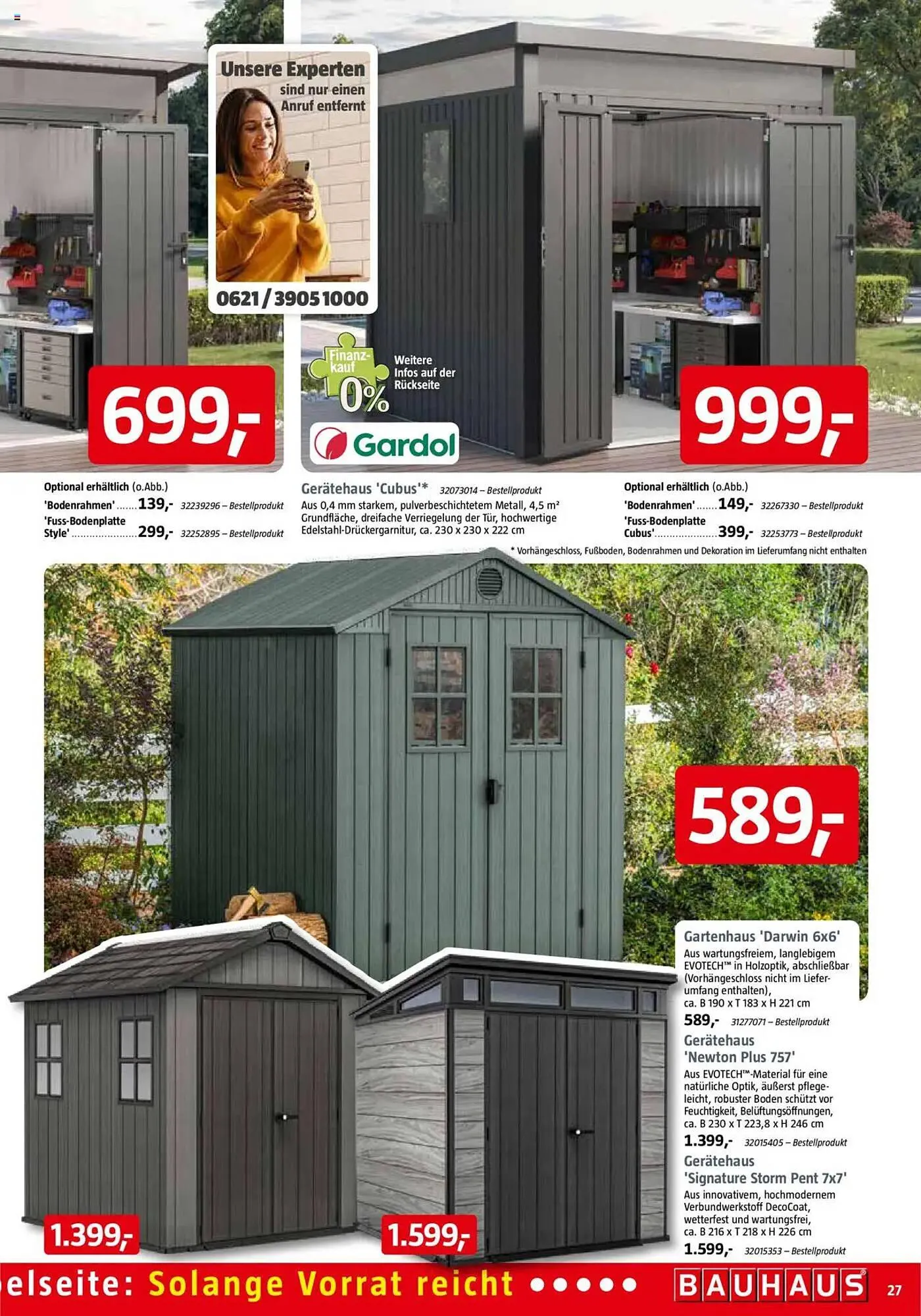 Bauhaus Prospekt von 29. März bis 3. Mai 2025 - Prospekt seite 27