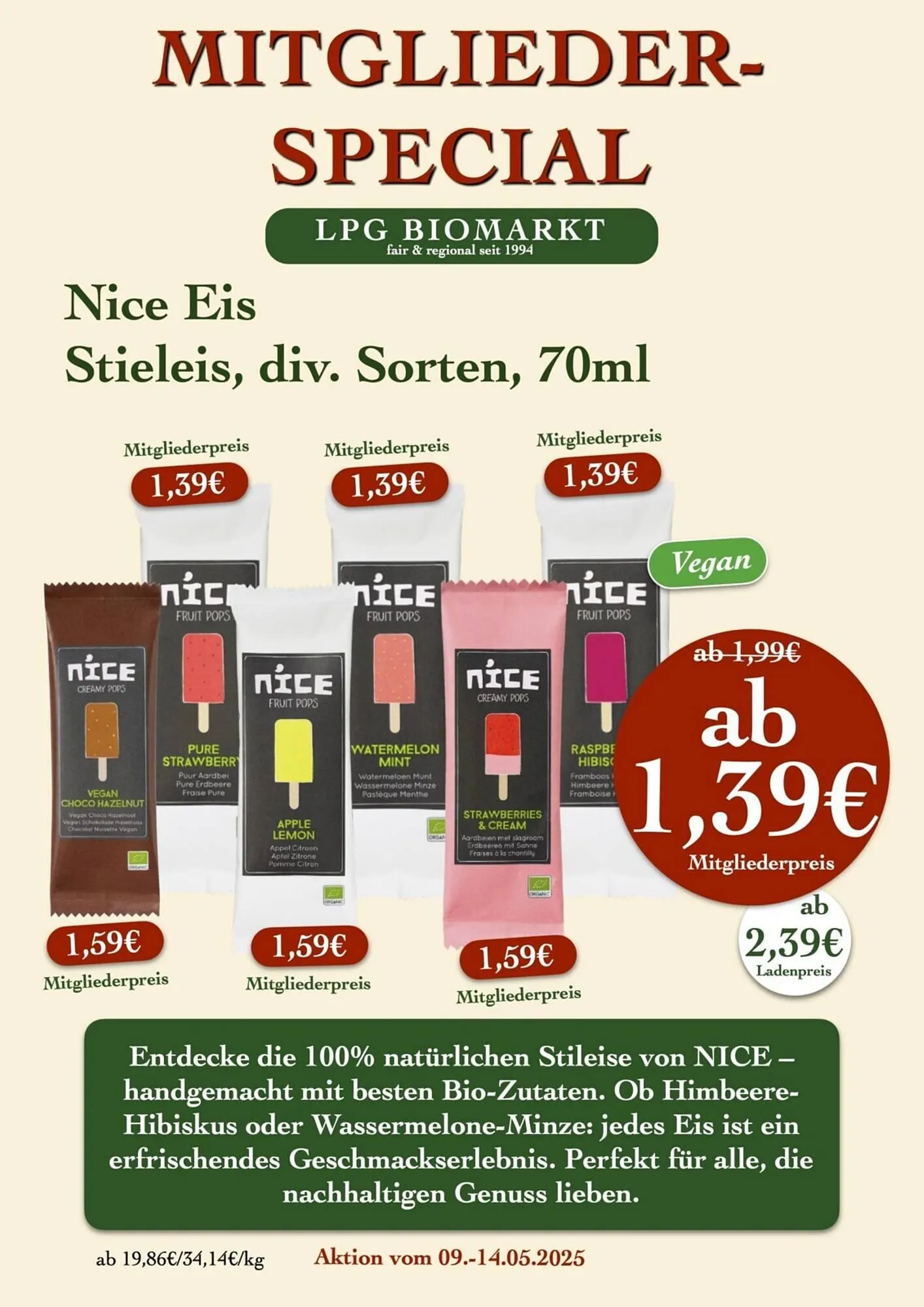 LPG Biomarkt Prospekt von 9. Mai bis 14. Mai 2025 - Prospekt seite 18