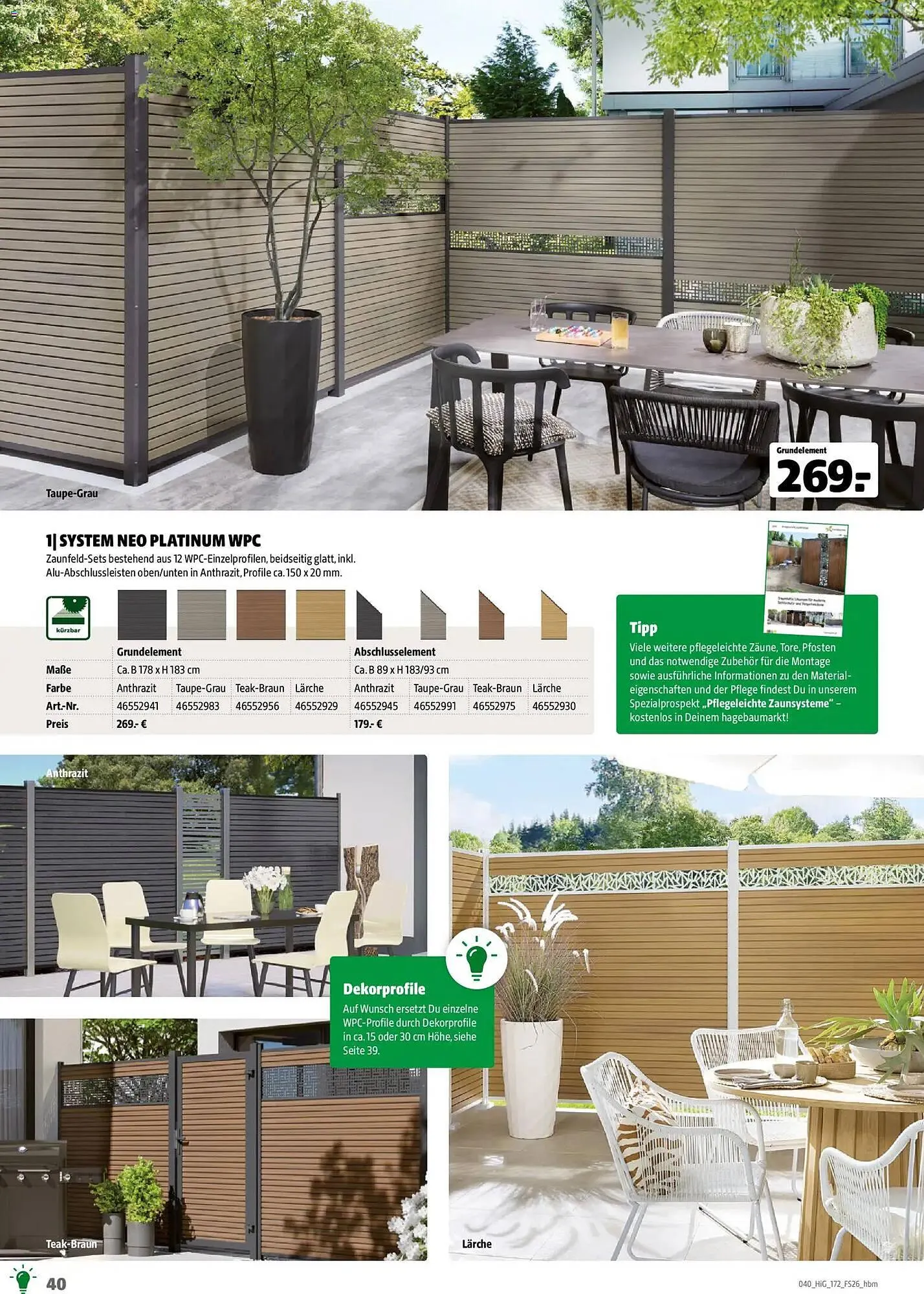 Hagebau Prospekt von 2. März bis 31. Dezember 2026 - Prospekt seite 40