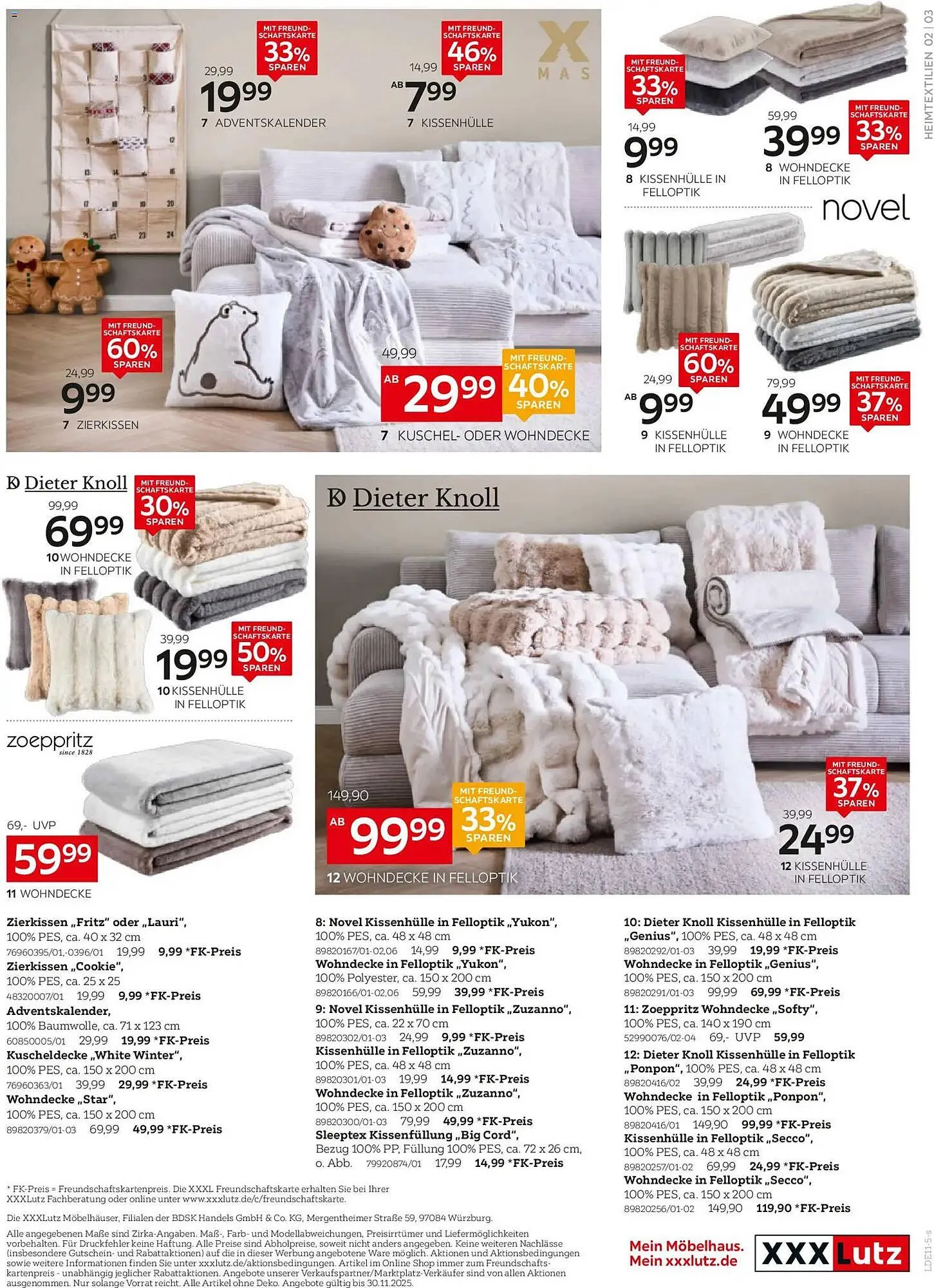 XXXLutz Prospekt von 16. November bis 30. November 2025 - Prospekt seite 3