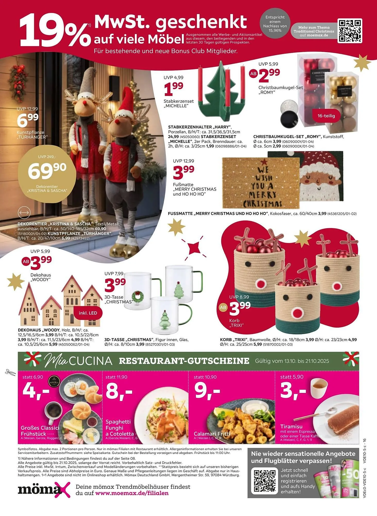 Mömax Prospekt von 13. Oktober bis 22. Oktober 2025 - Prospekt seite 16