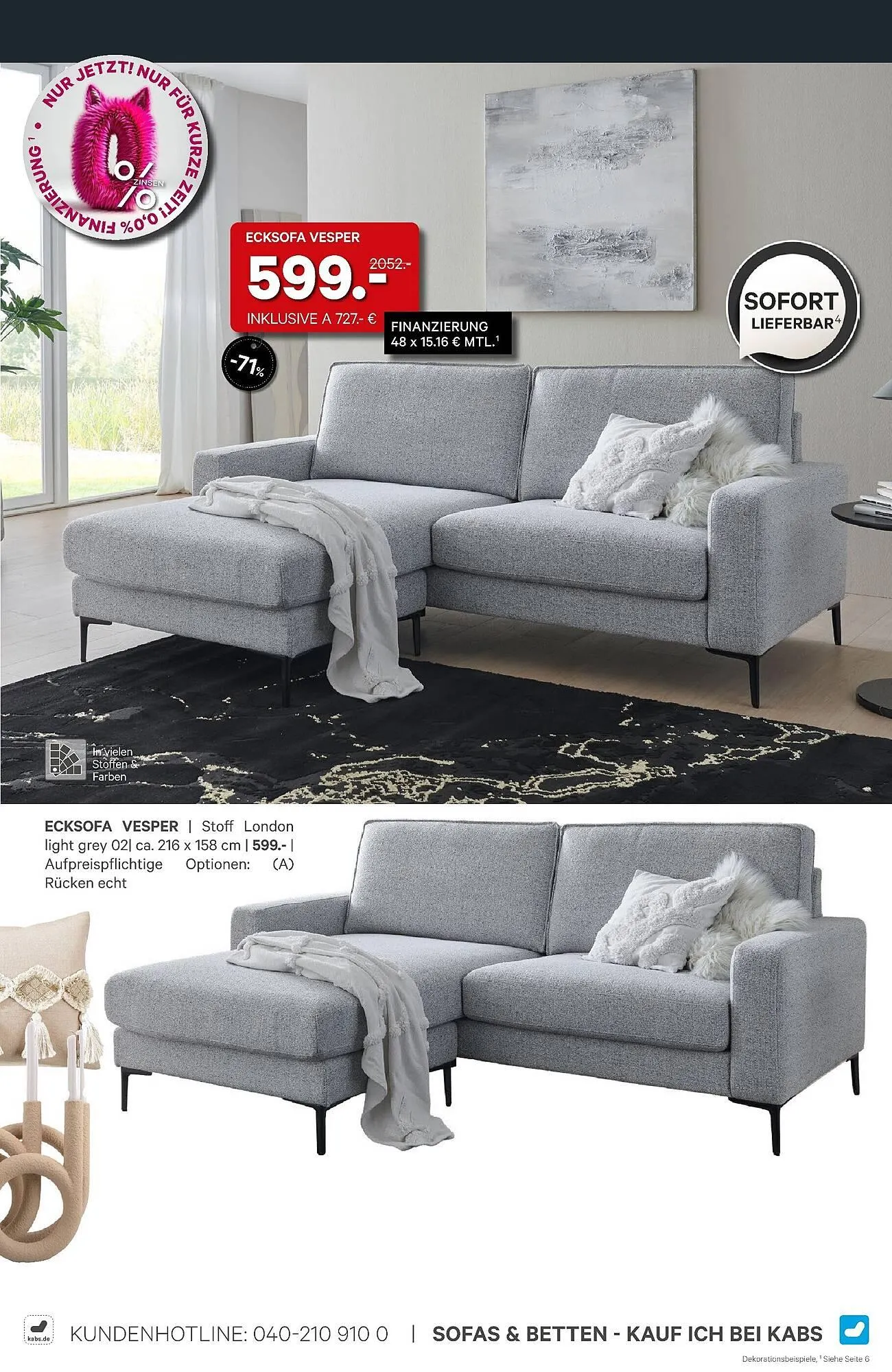 Kabs Polsterwelt Prospekt von 27. Februar bis 25. März 2026 - Prospekt seite 21