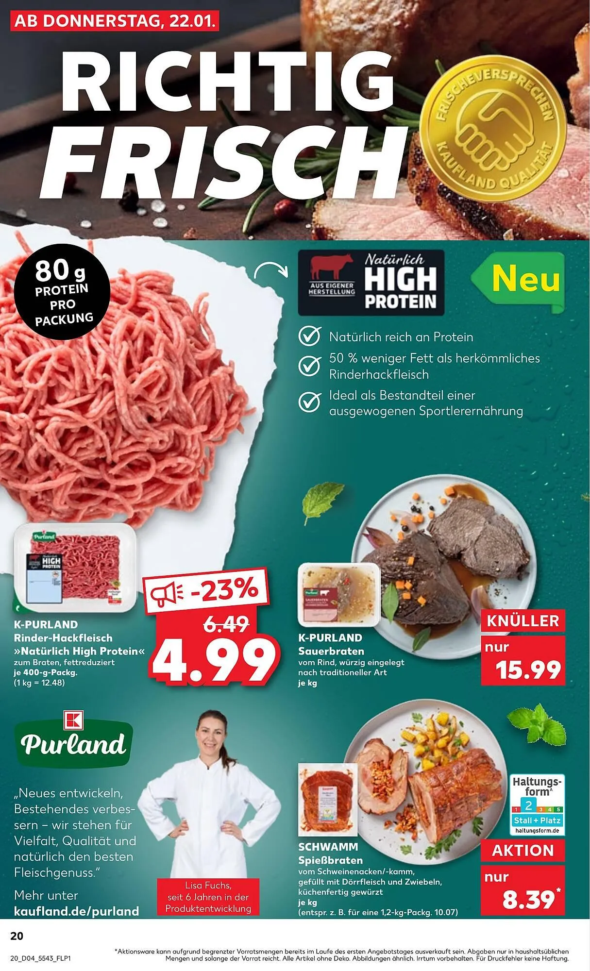 Kaufland Prospekt von 22. Januar bis 28. Januar 2026 - Prospekt seite 20