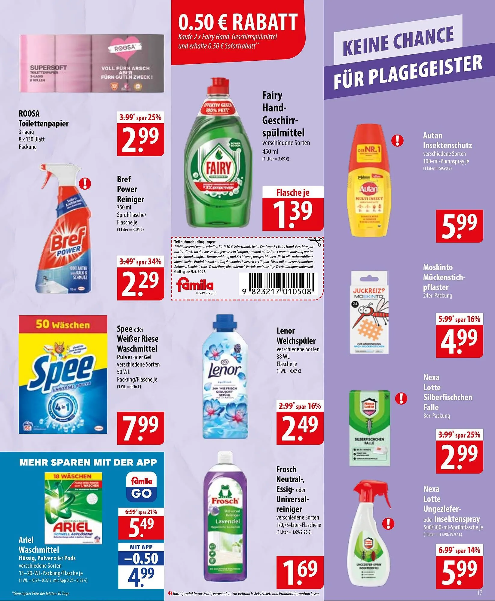 Famila Nord Ost Prospekt von 4. Mai bis 9. Mai 2026 - Prospekt seite 17