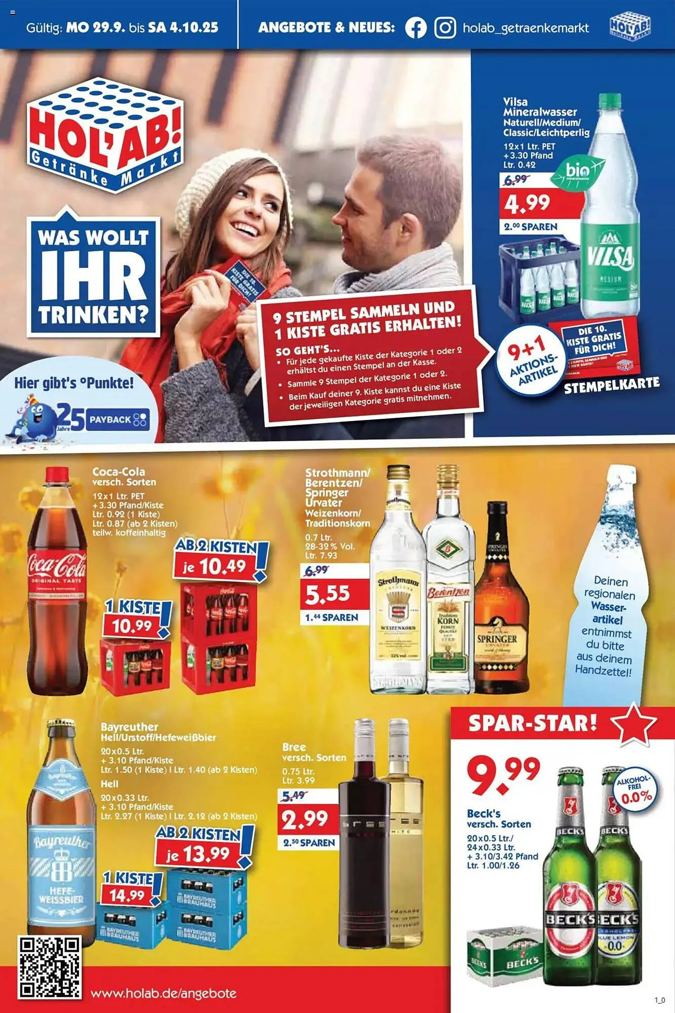 Holab Getränkemarkt Prospekt - 1
