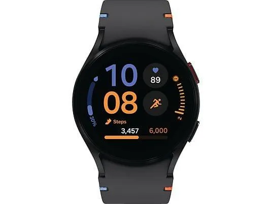 SAMSUNG Galaxy Watch FE 40 mm Smartwatch Armor Aluminum Fluorkautschuk, 40 mm, Black