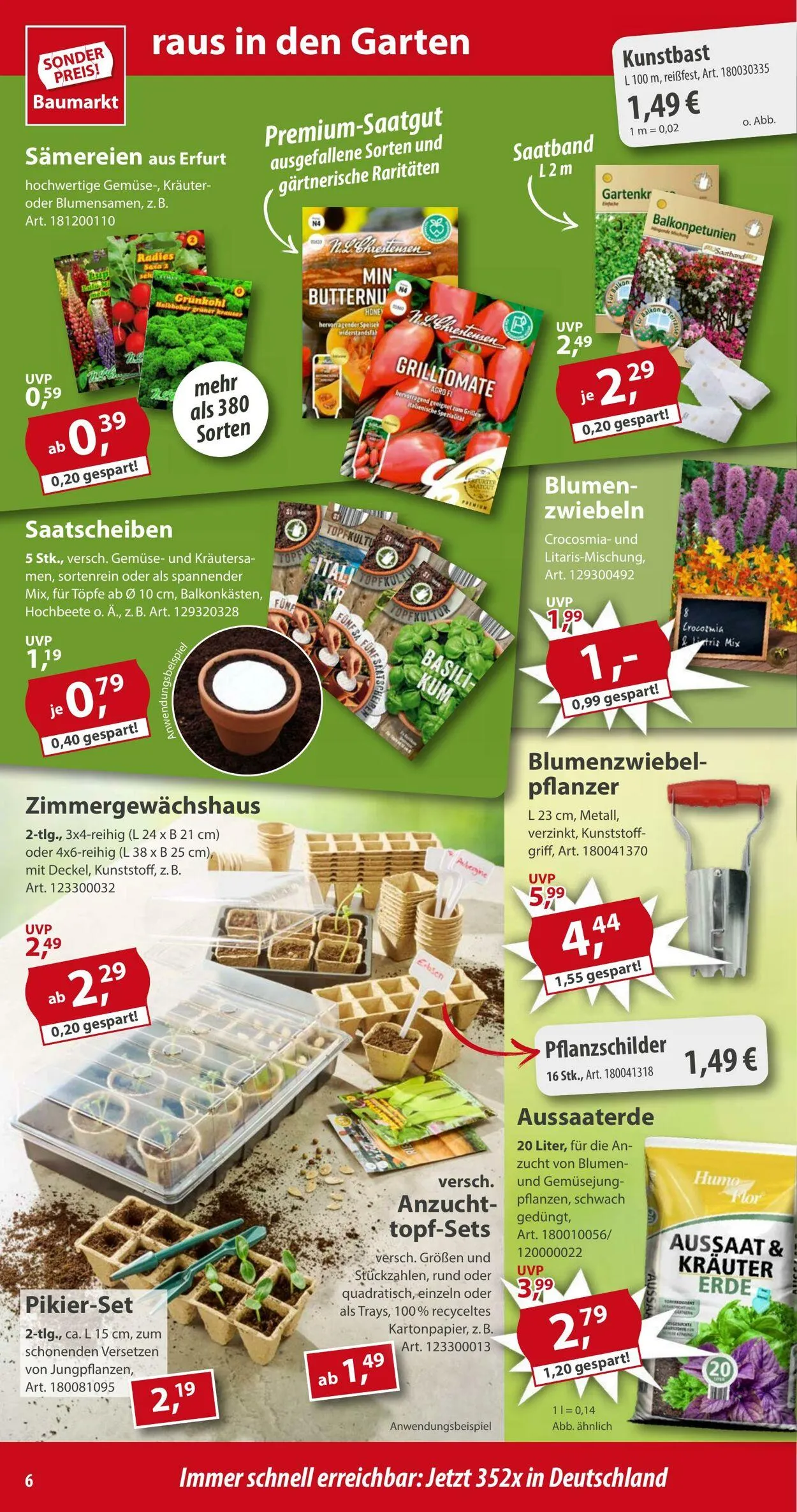 Sonderpreis Baumarkt Aktueller Prospekt von 10. März bis 17. März 2025 - Prospekt seite 6