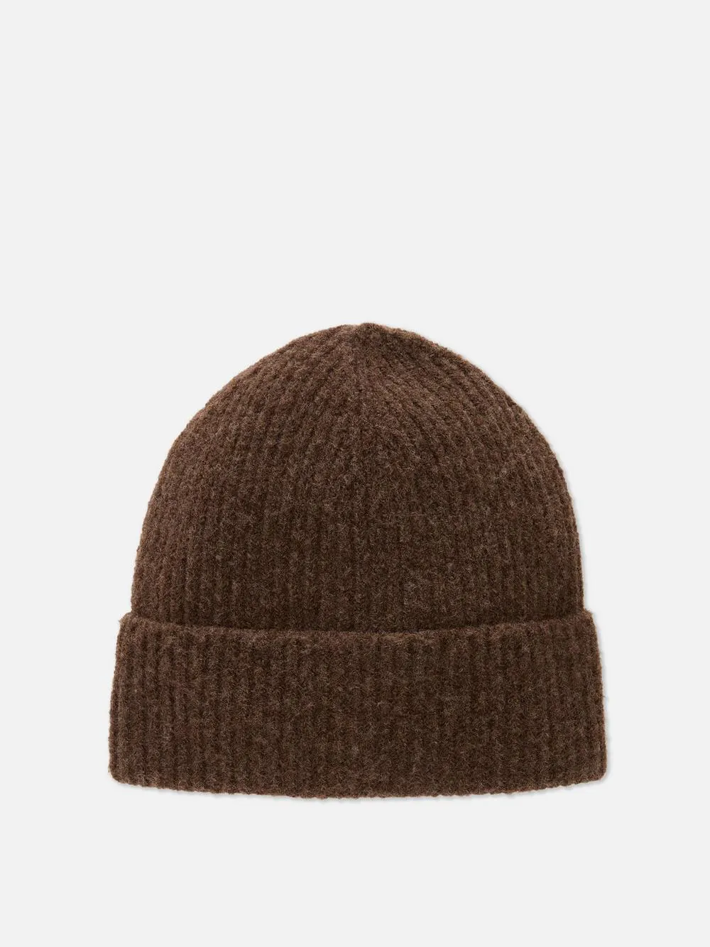 Grob gestrickte Beanie mit Umschlag