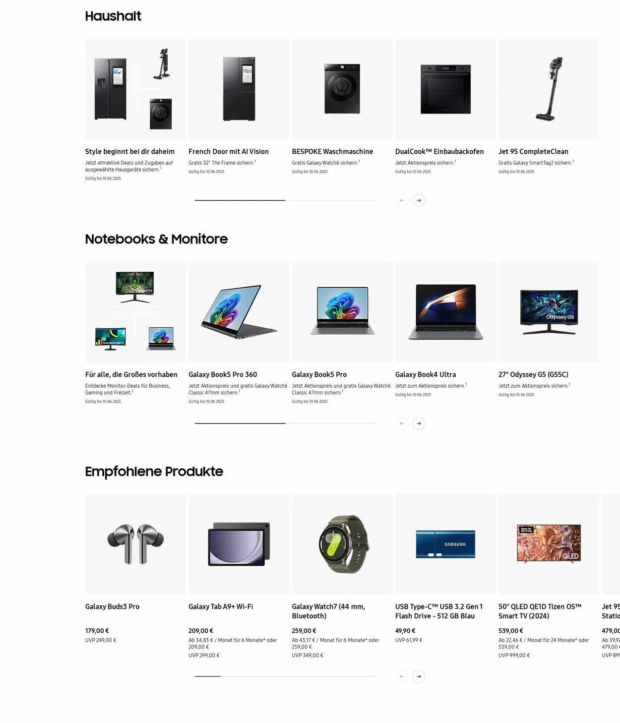 Samsung Aktueller Prospekt von 9. Juni bis 18. Juni 2025 - Prospekt seite 3