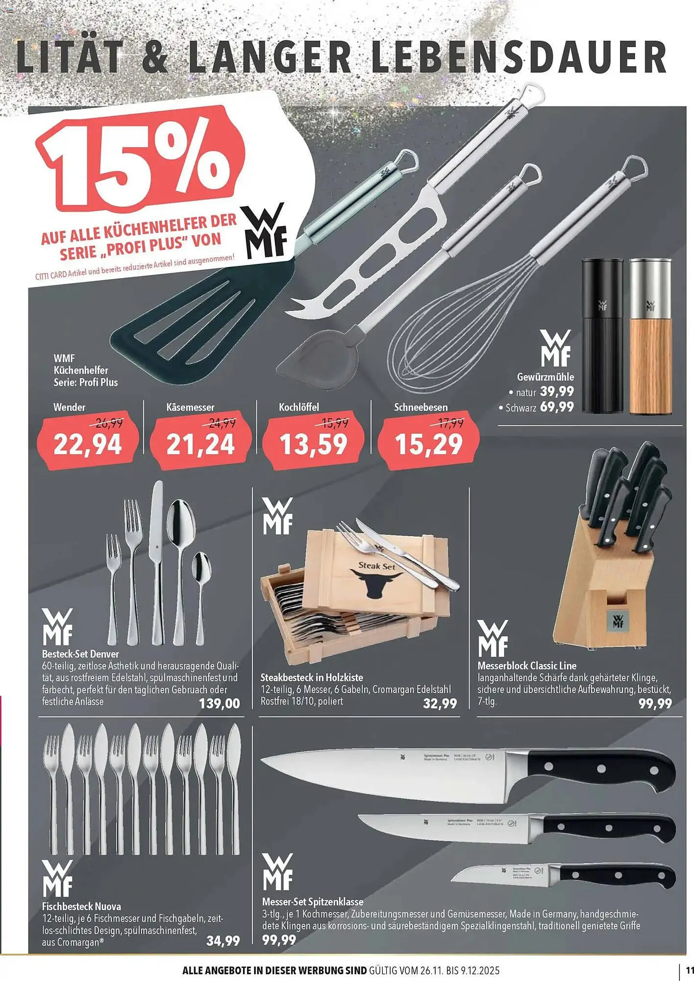 CITTI Markt Prospekt von 26. November bis 9. Dezember 2025 - Prospekt seite 11