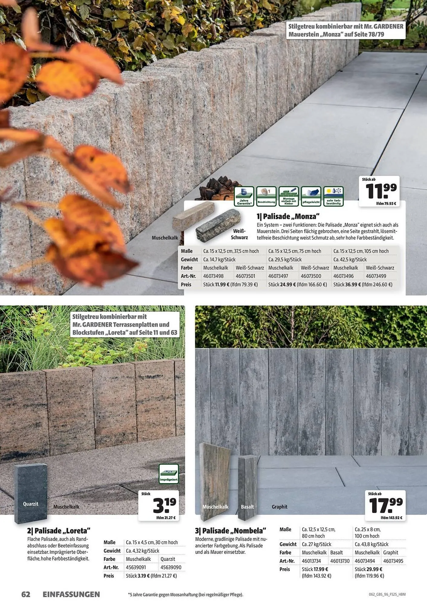 Hagebau Prospekt von 19. September bis 31. Dezember 2025 - Prospekt seite 62