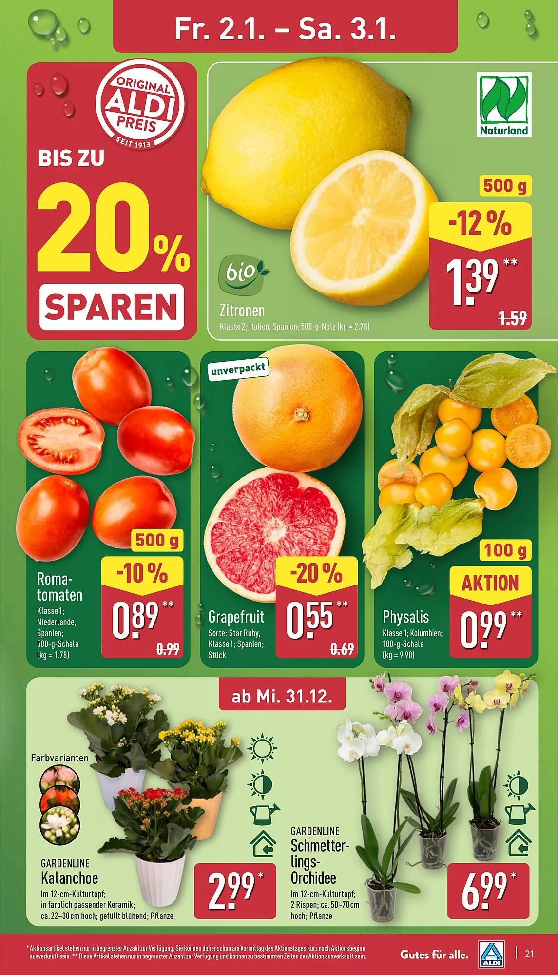 Aldi Nord Prospekt von 29. Dezember bis 3. Januar 2026 - Prospekt seite 21