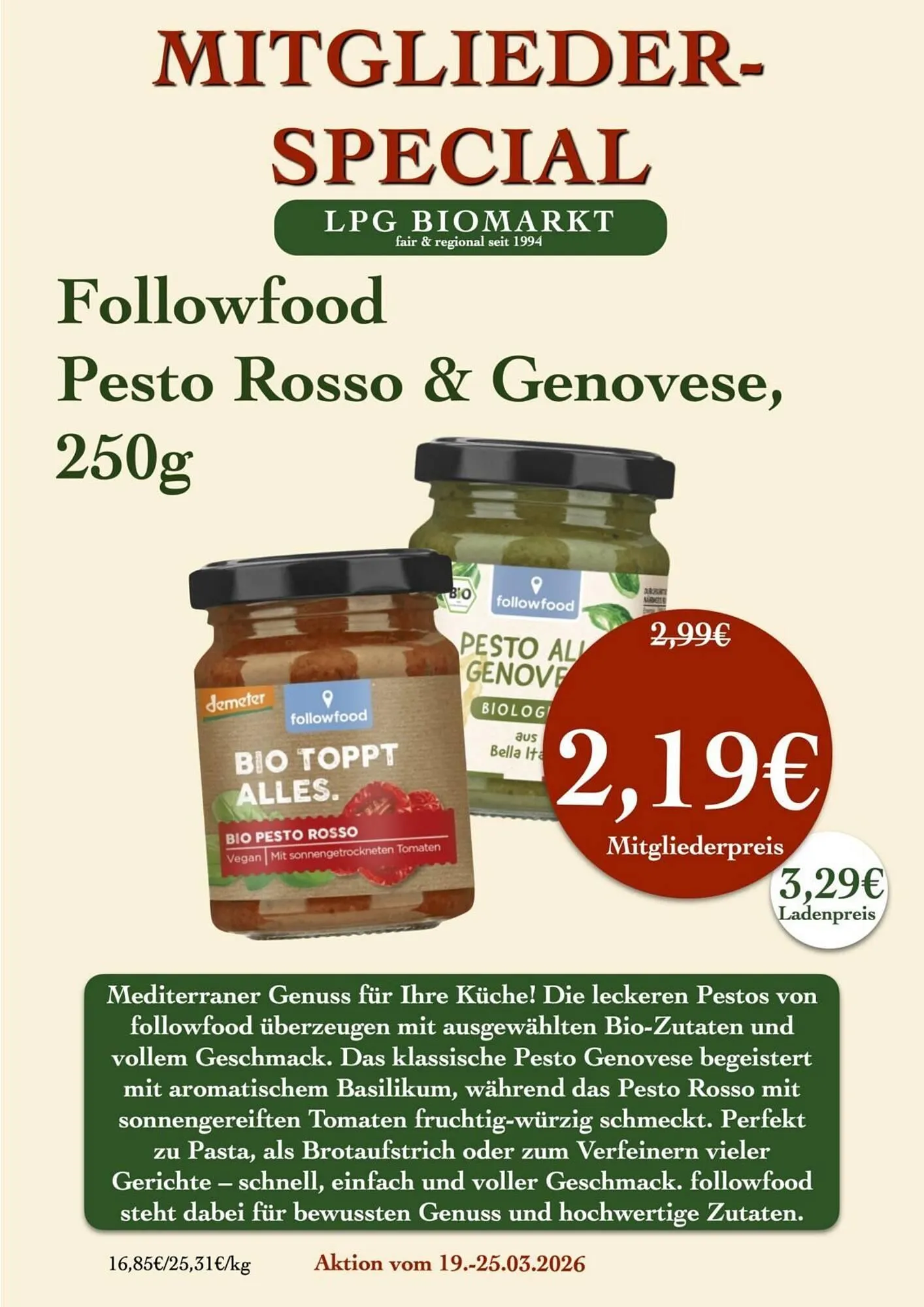 LPG Biomarkt Prospekt von 19. März bis 25. März 2026 - Prospekt seite 16