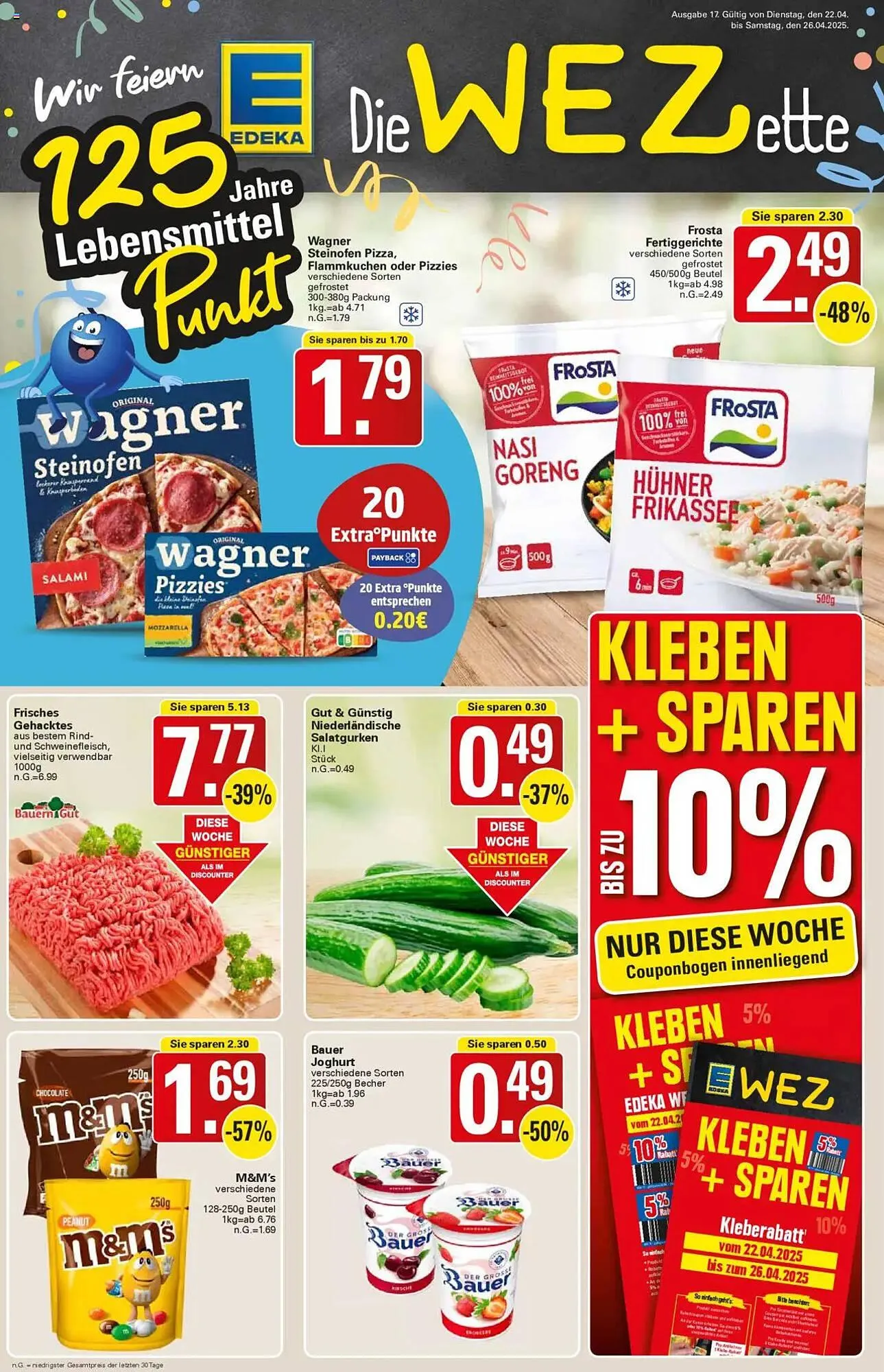 WEZ Prospekt von 22. April bis 26. April 2025 - Prospekt seite 1