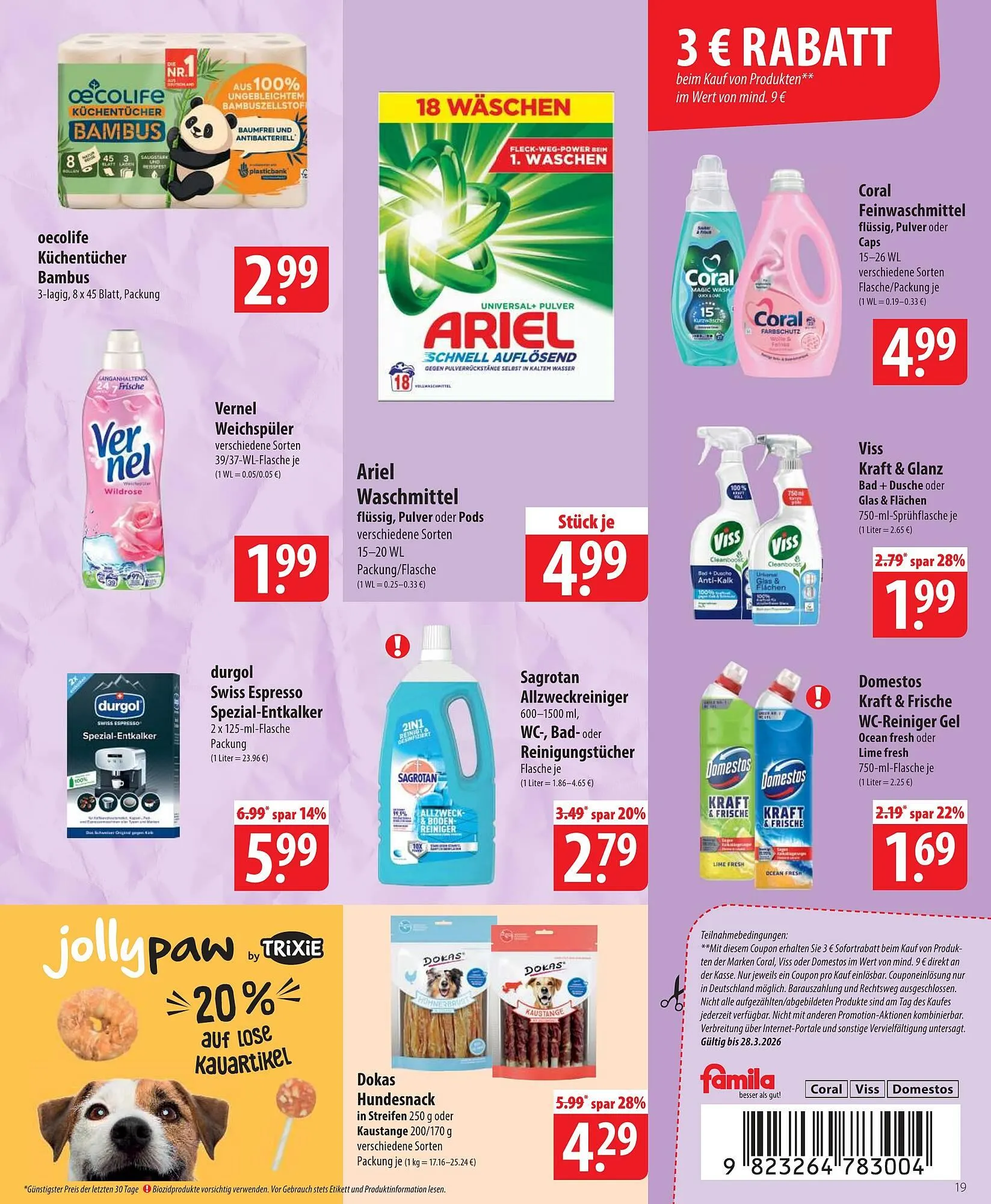 Famila Nord Ost Prospekt von 23. März bis 28. März 2026 - Prospekt seite 19