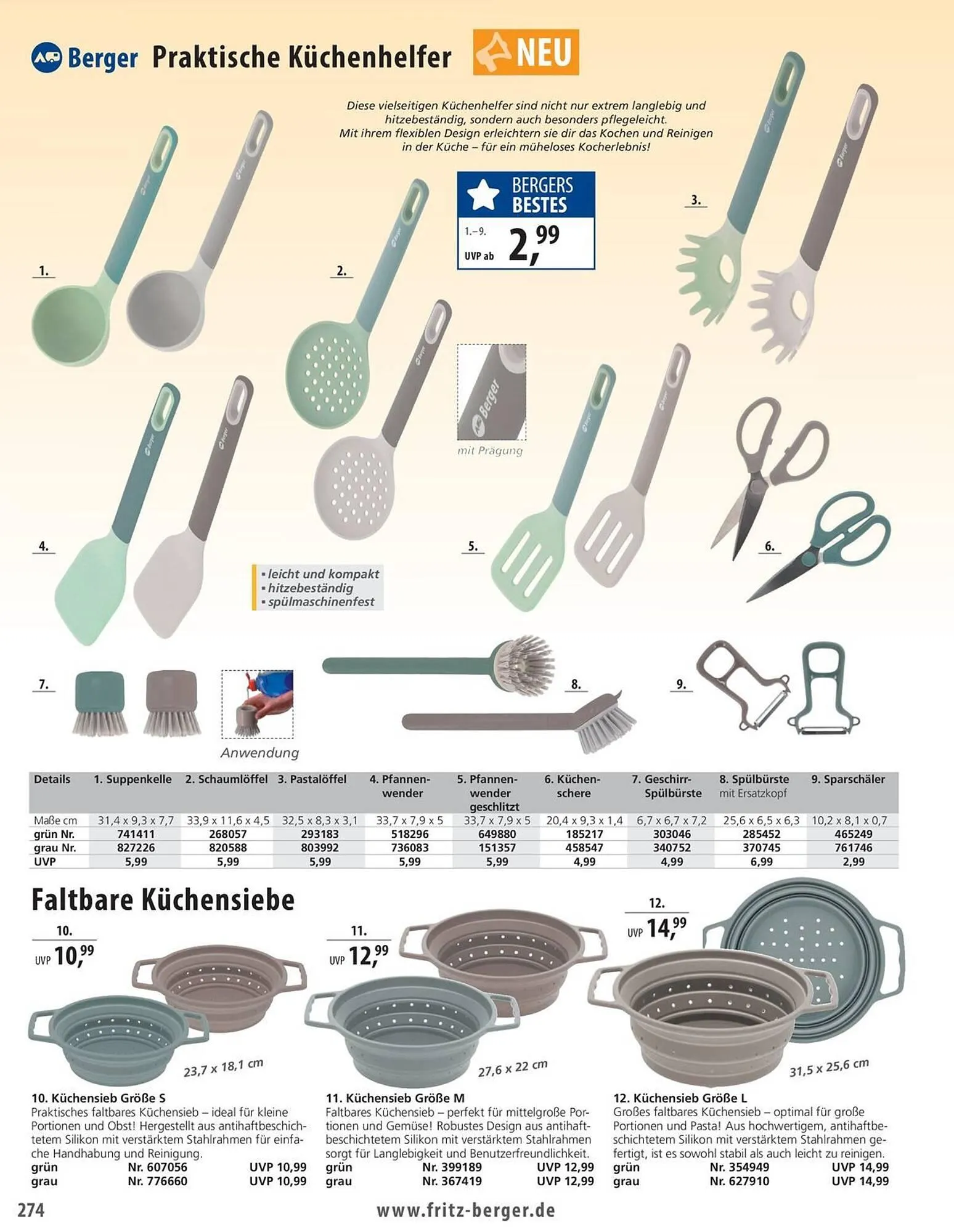 Fritz Berger Prospekt von 27. Mai bis 31. Dezember 2025 - Prospekt seite 274