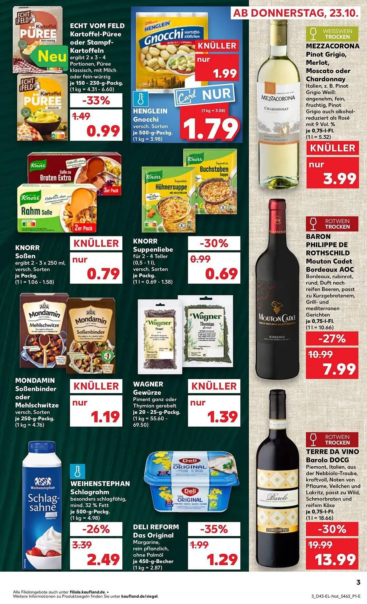 Kaufland Prospekt von 23. Oktober bis 29. Oktober 2025 - Prospekt seite 3