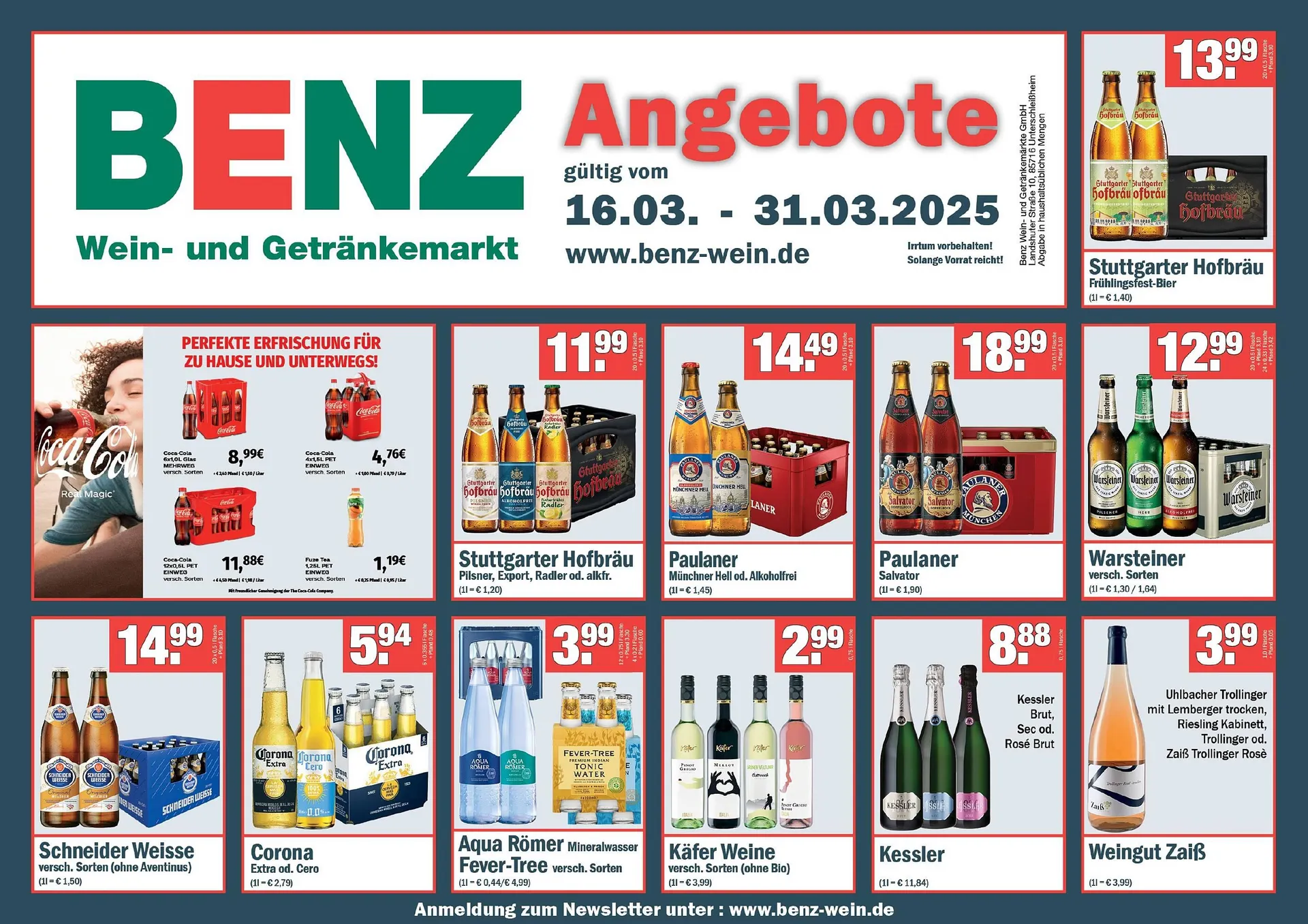 Benz Getränke Prospekt - 1