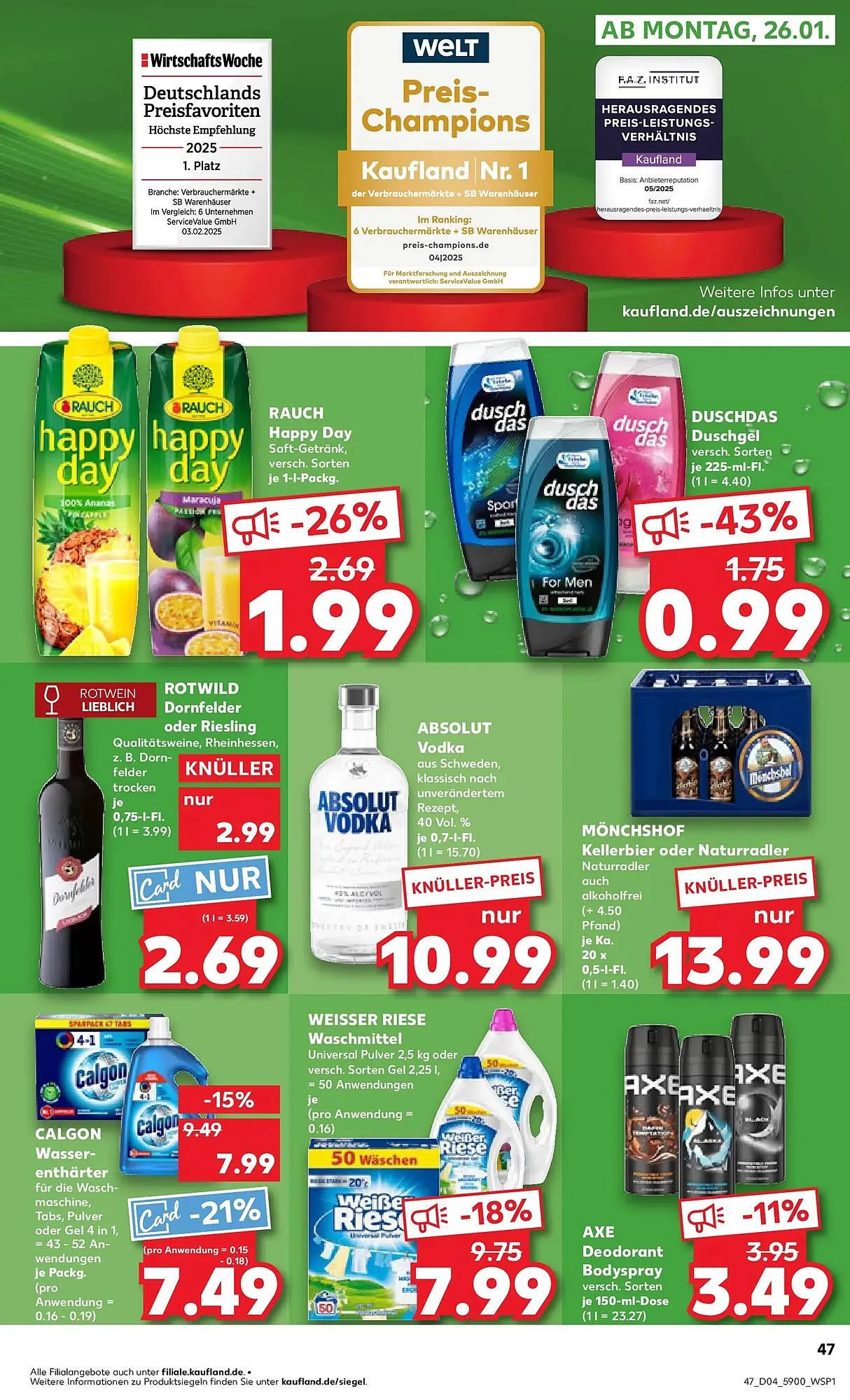 Kaufland Prospekt von 21. Januar bis 28. Januar 2026 - Prospekt seite 47