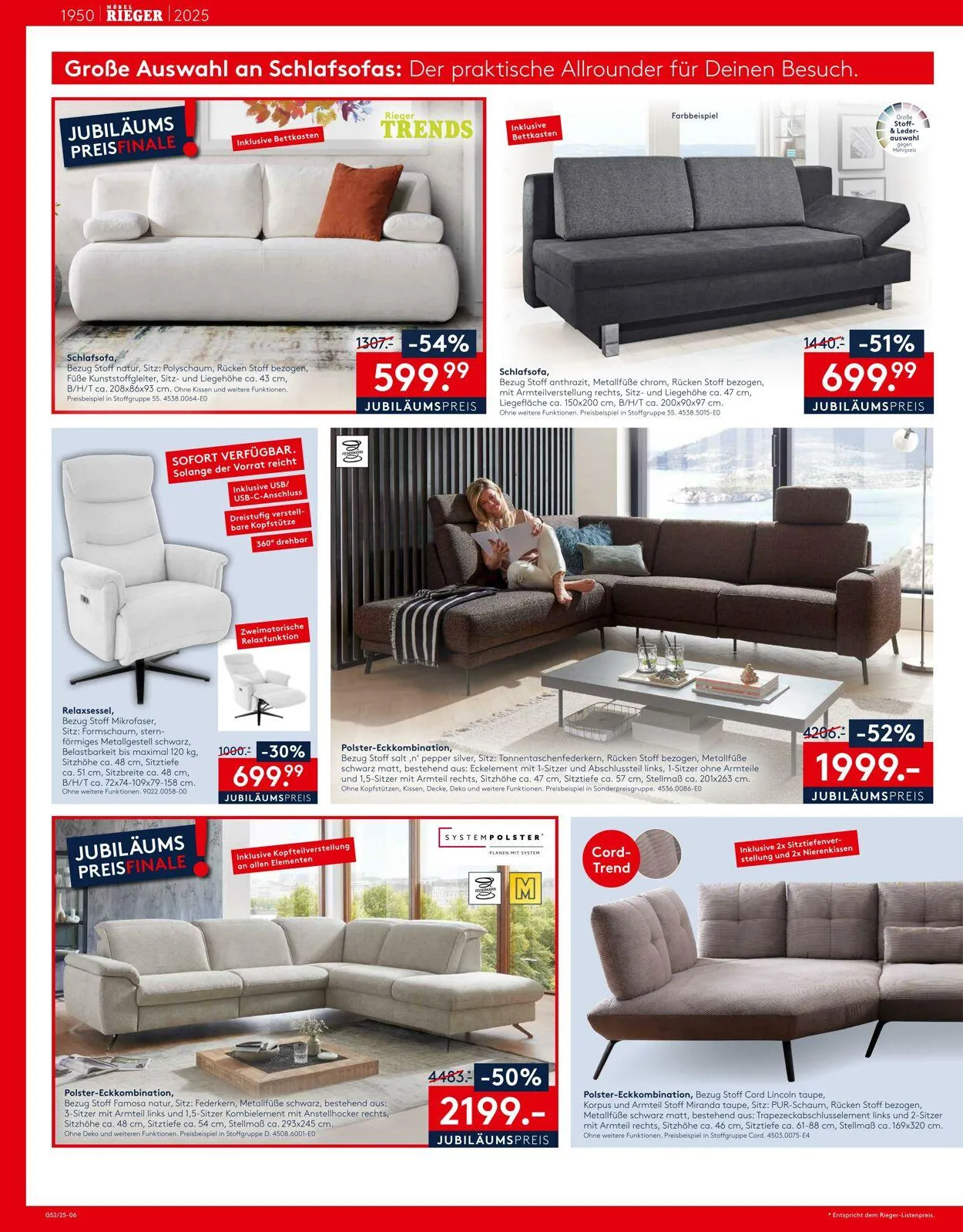 Möbel Rieger von 23. Dezember bis 23. Januar 2026 - Prospekt seite 6
