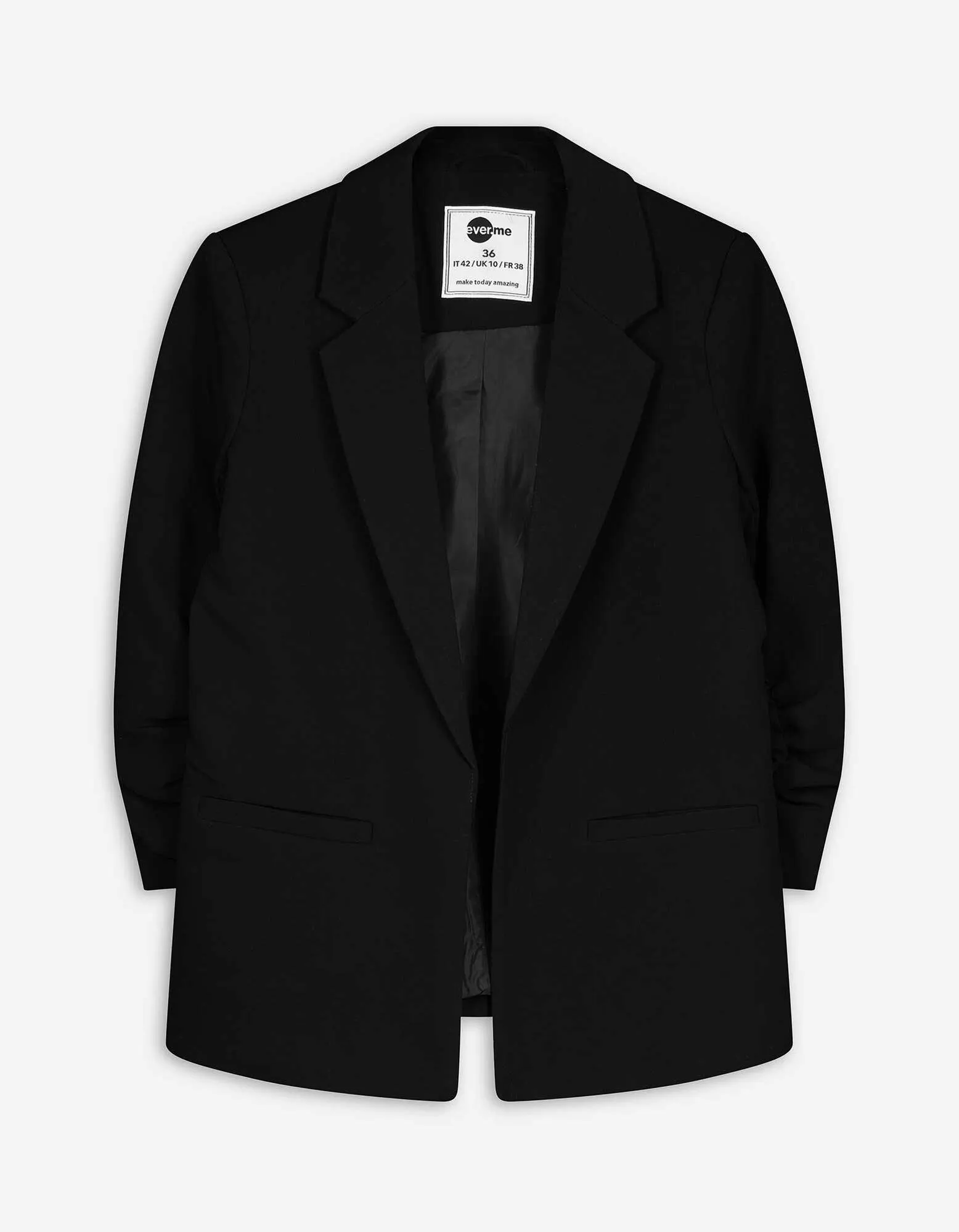 Blazer - Dreiviertelärmel - schwarz