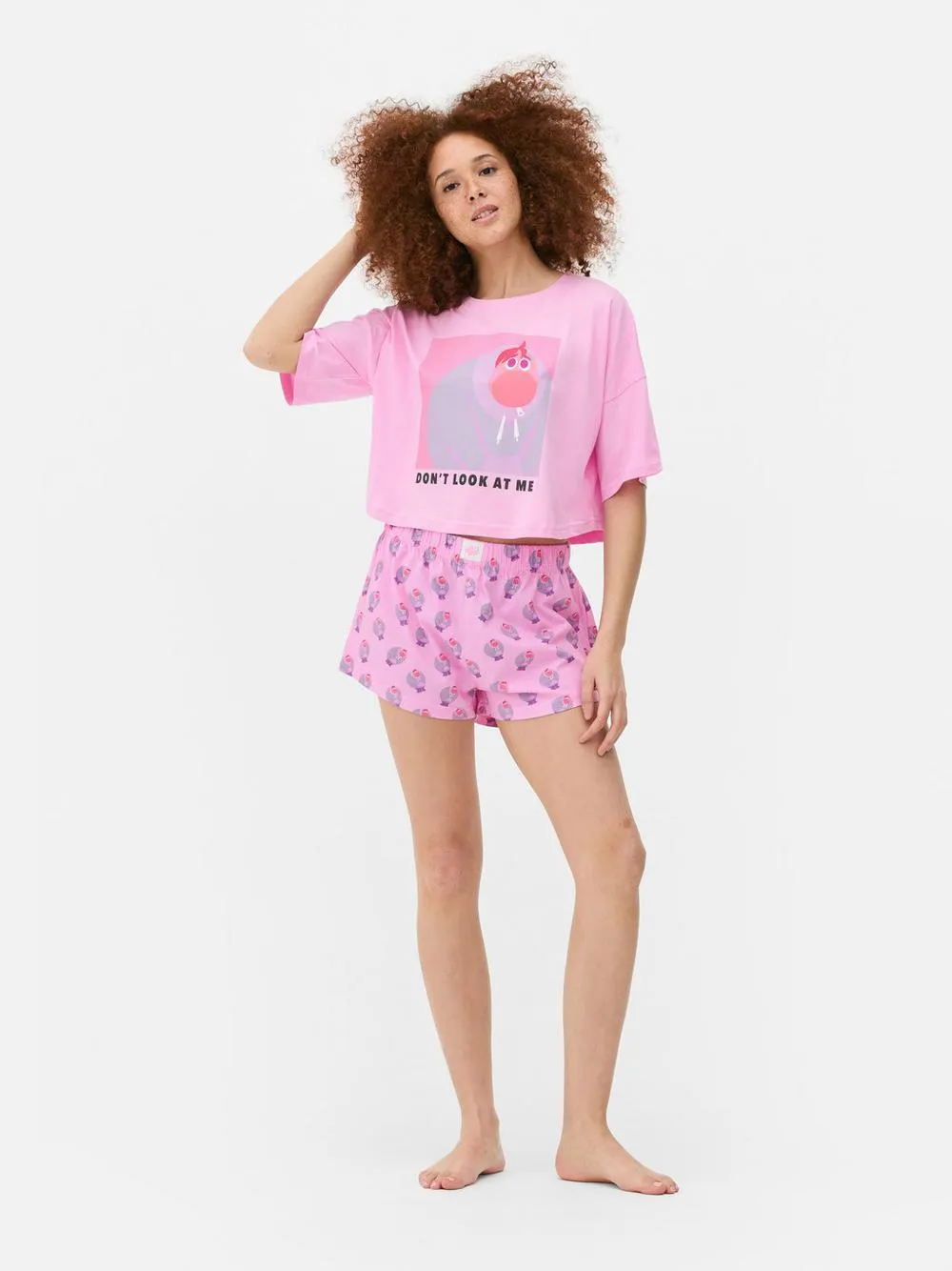 Kurzer „Disney Pixar Alles steht Kopf“ Schlafanzug