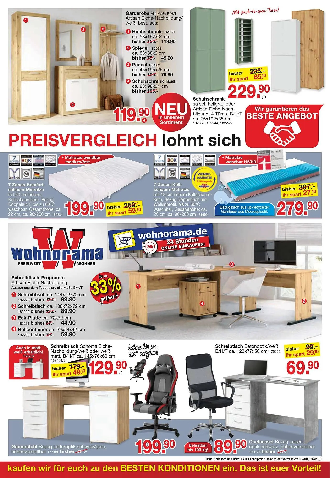 Wohnorama Prospekt von 26. März bis 28. März 2025 - Prospekt seite 9