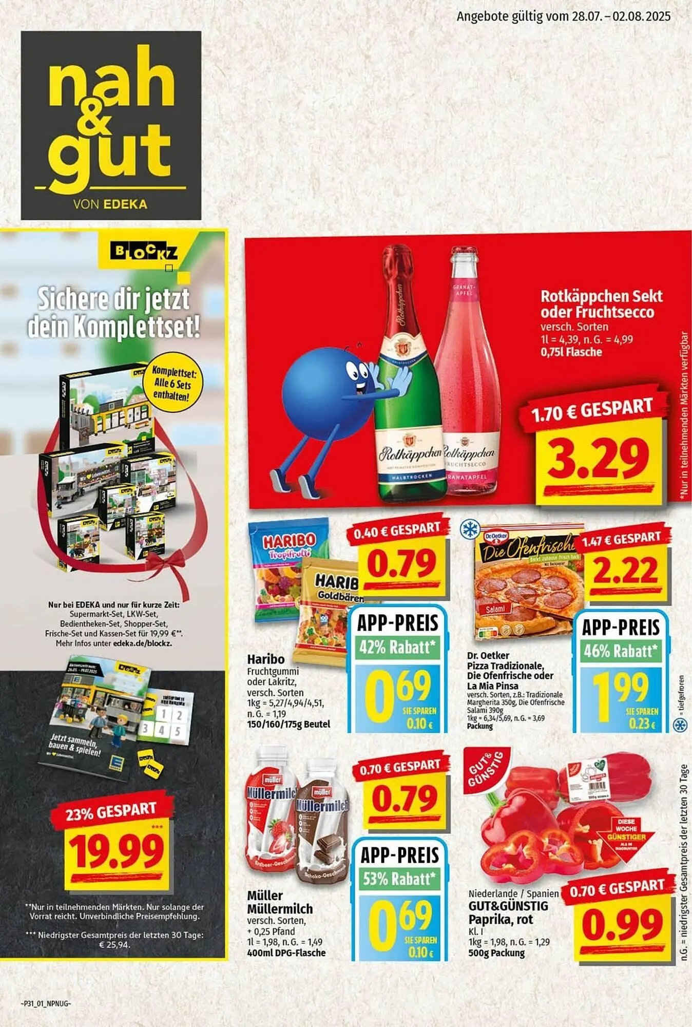 nah & gut Prospekt von 26. Juli bis 3. August 2025 - Prospekt seite 1