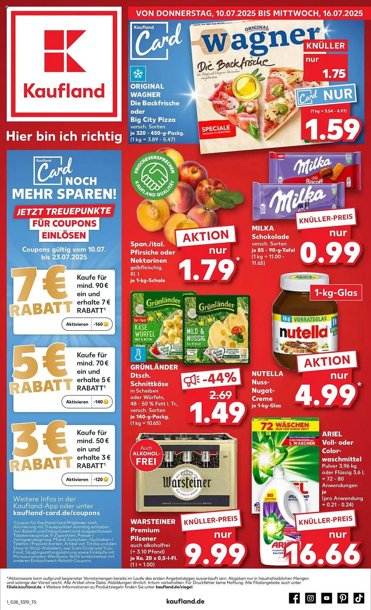 Kaufland Prospekt von 10. Juli bis 16. Juli 2025 - Prospekt seite 1